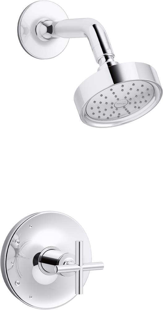 KOHLER K-TS14422-3G-CP Purist Polished Chrome 1-handle Single function 4.875-Inches Round Shower Faucet