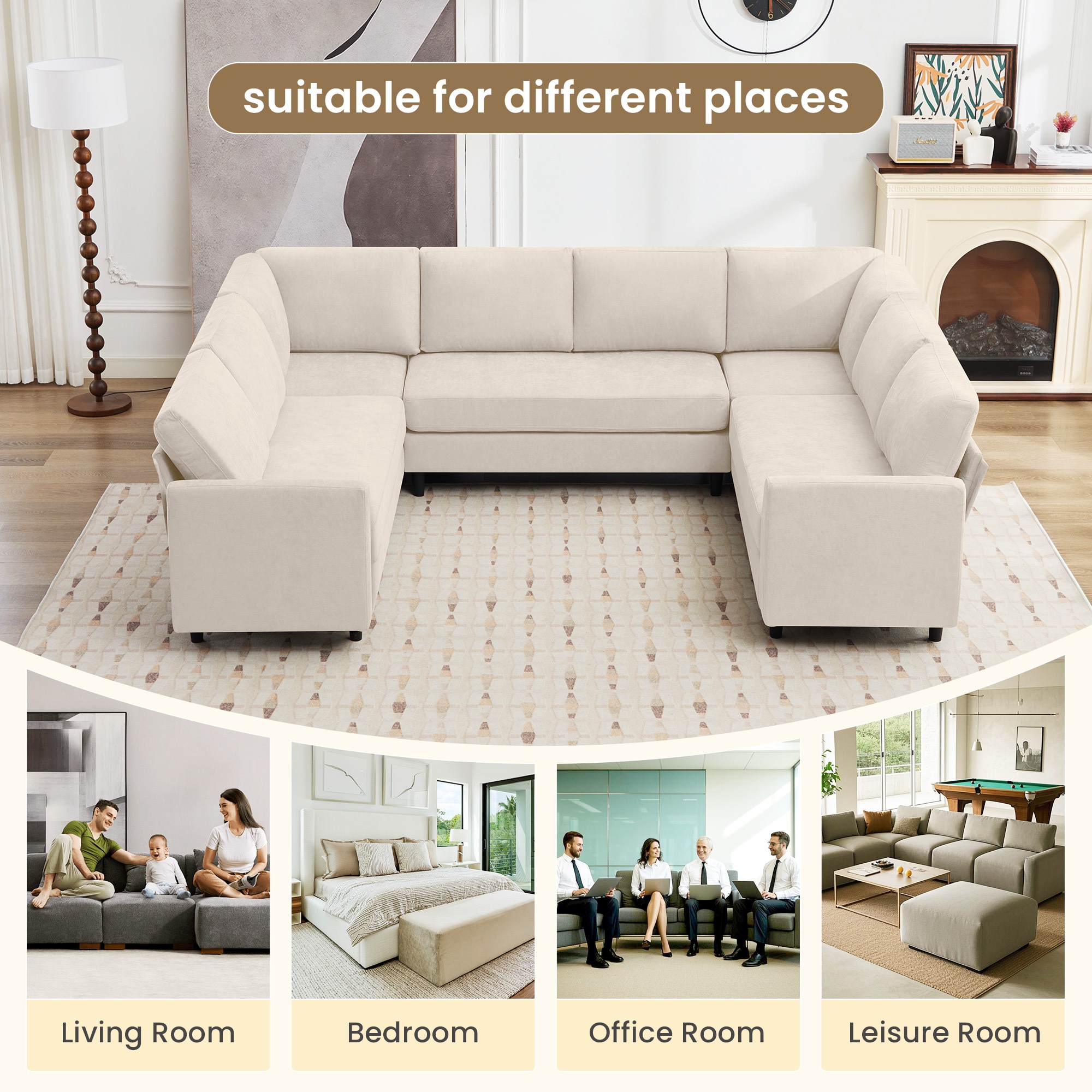 VOUA SAF-WNSZJ-BE Sofas-Loveseats - View #9