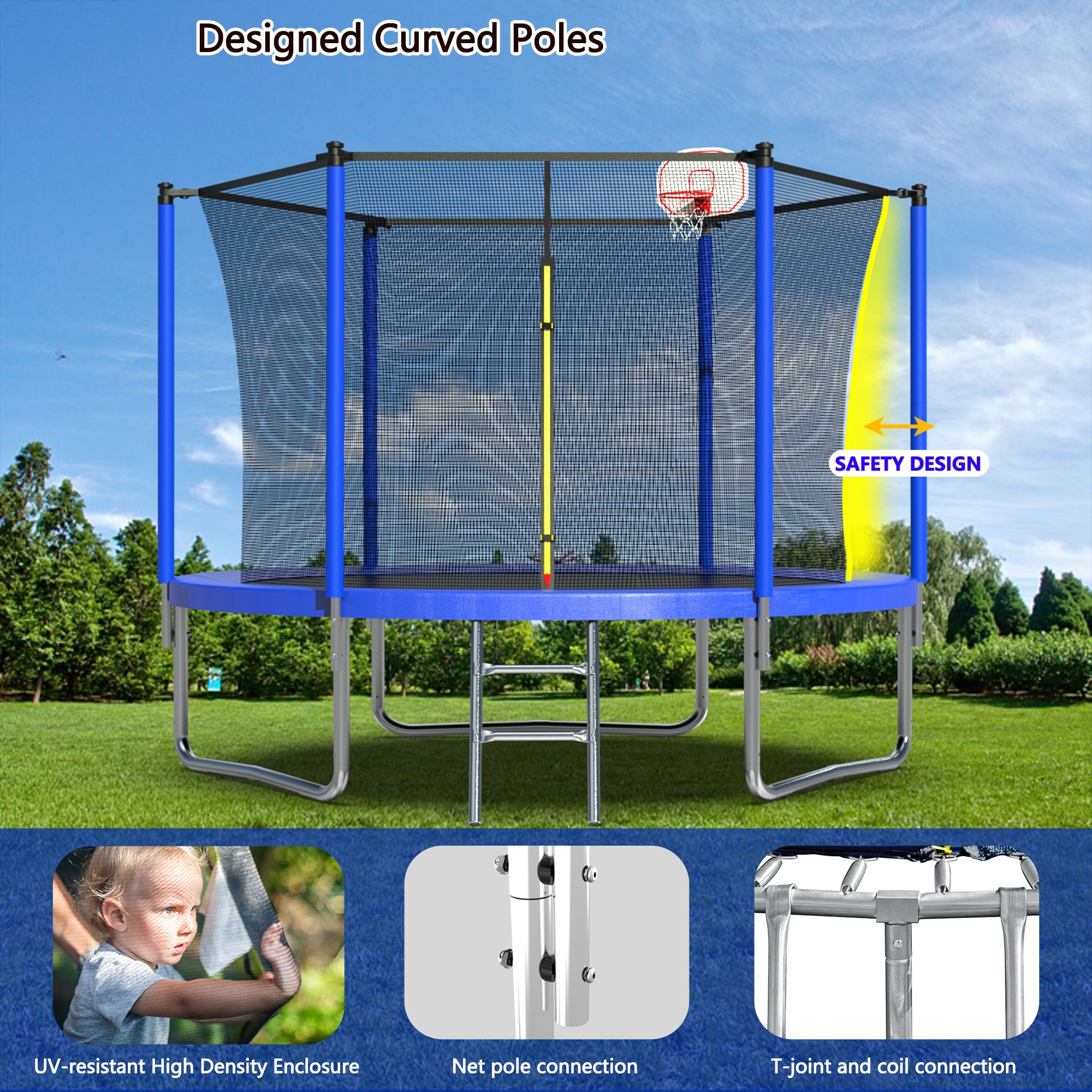 Kahomvis MERS-QPH2-163 trampolines - View #3