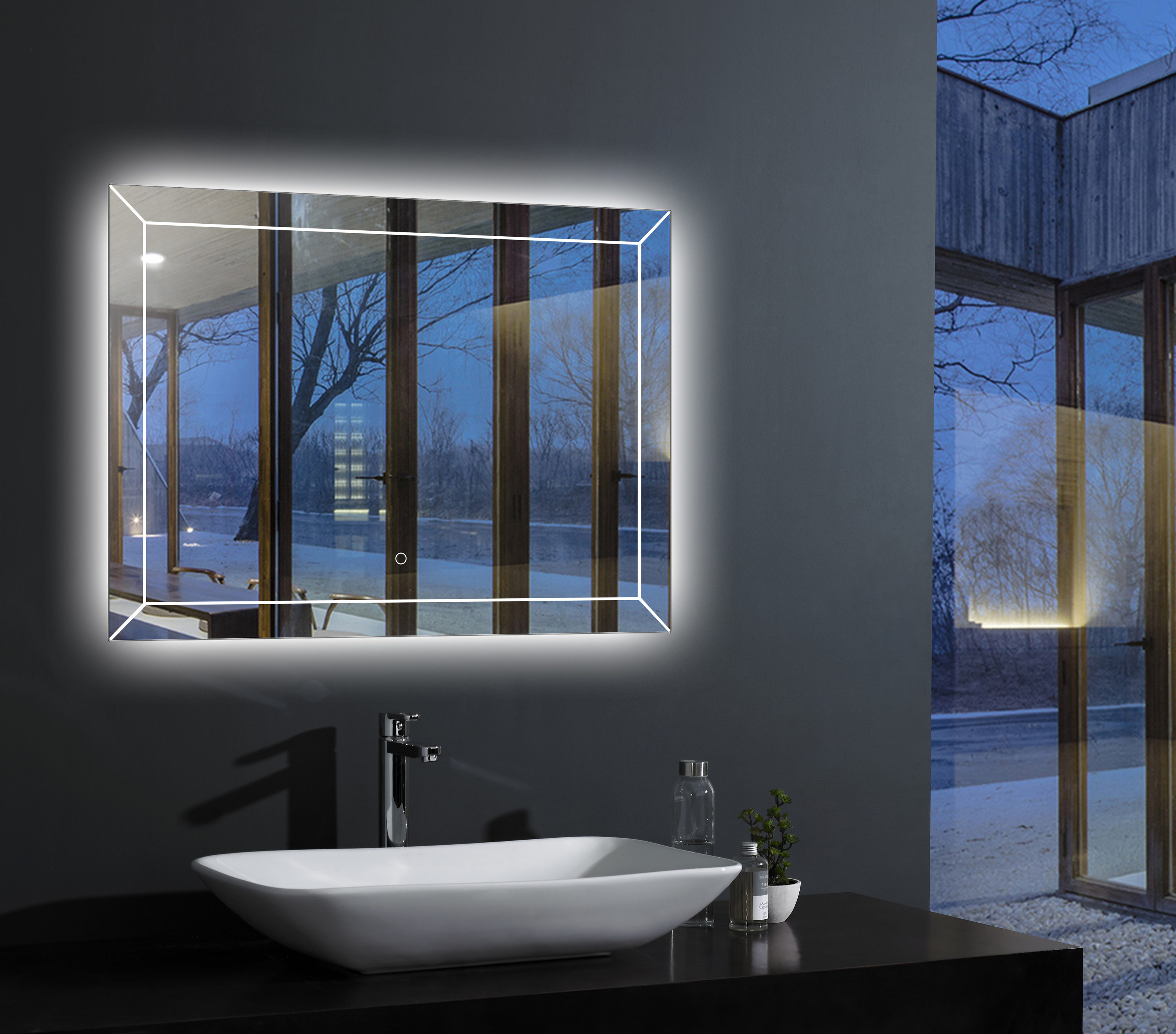 Clihome LTC-MA013630TDB Framed-Bath-Mirrors - View #3