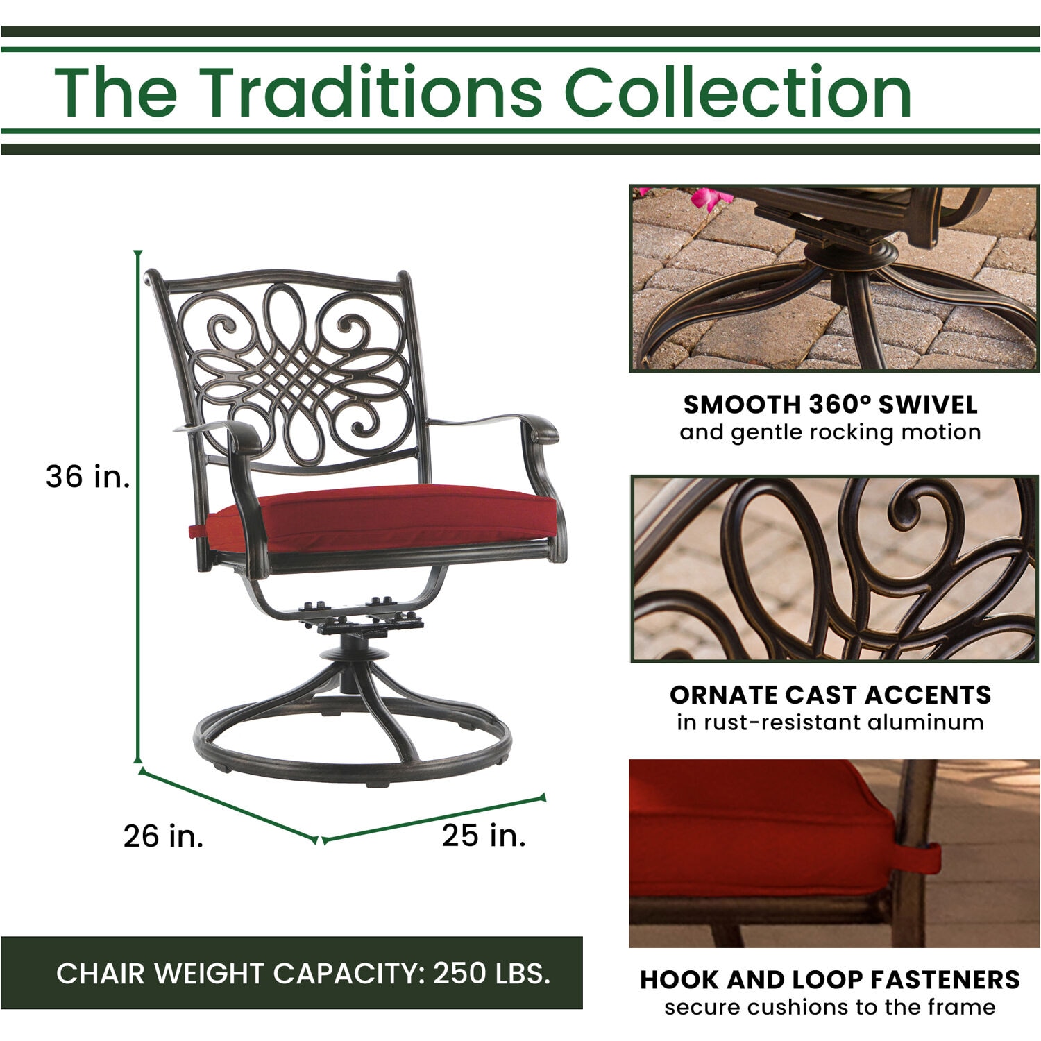 Hanover TRADDN3PCSWG-R Patio-Dining-Sets - View #8