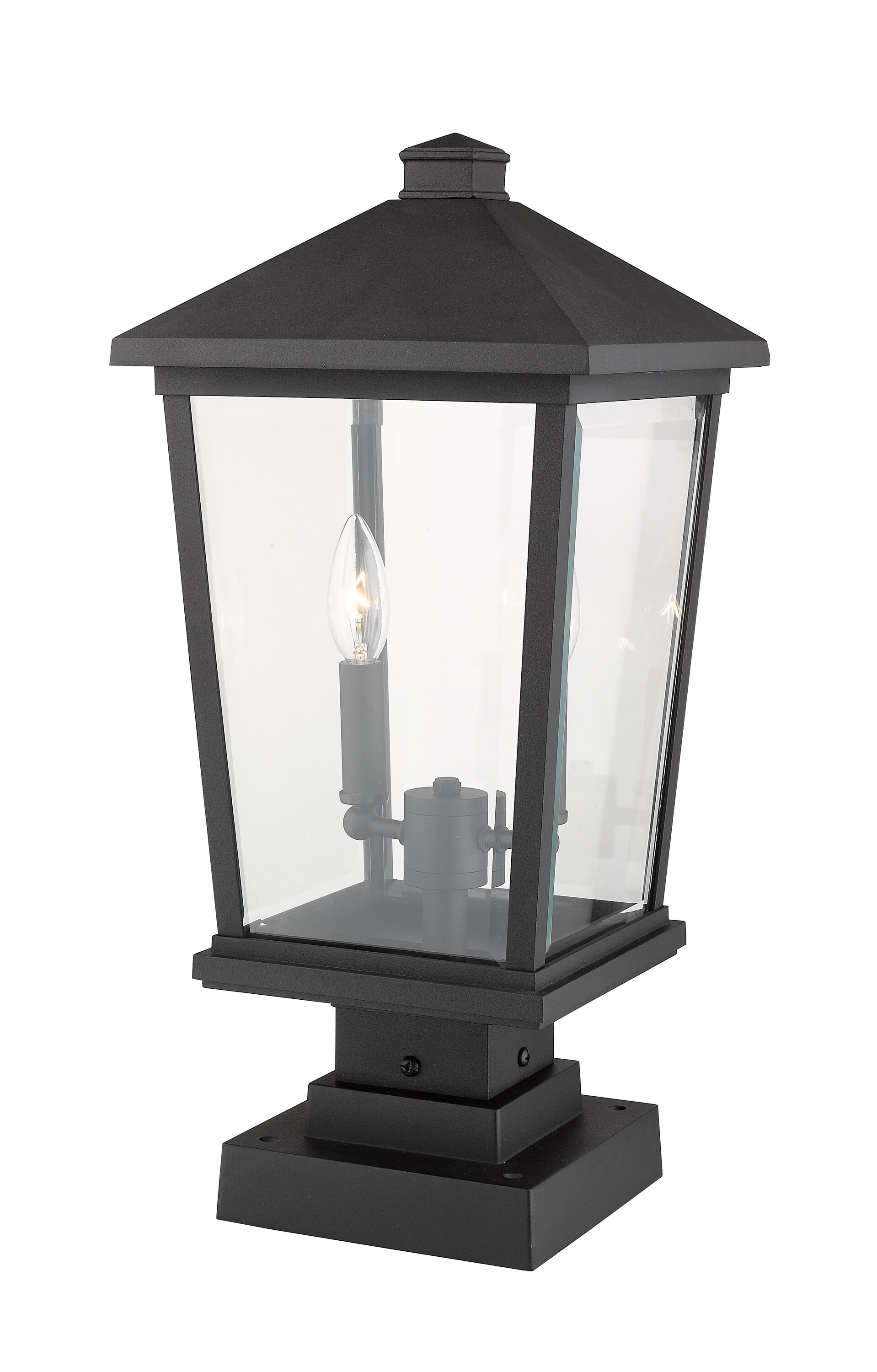Z-Lite 568PHBS-SQPM-BK Post-Lights - View #4