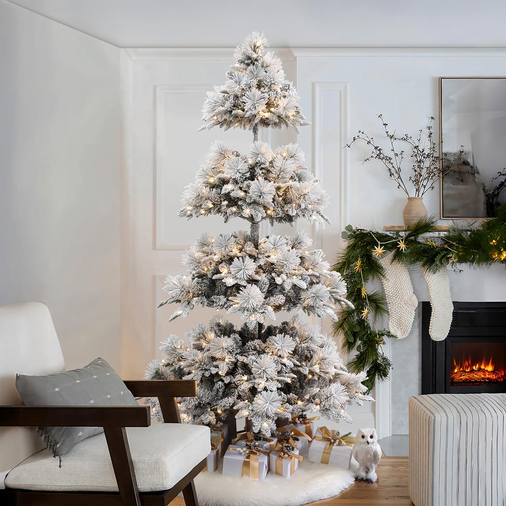 LuxenHome WHAP2055 Artificial-Christmas-Trees - View #3