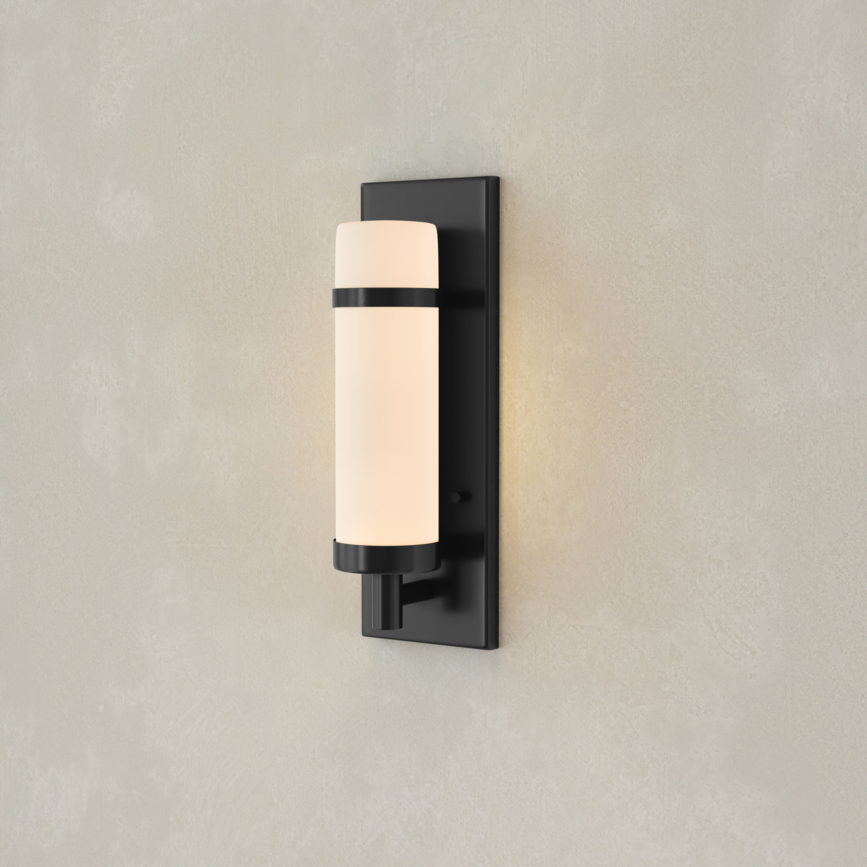 Progress Lighting P710087-031 Hartwick 4.5-in W 1 -Light Matte Black Glam Wall Sconce
