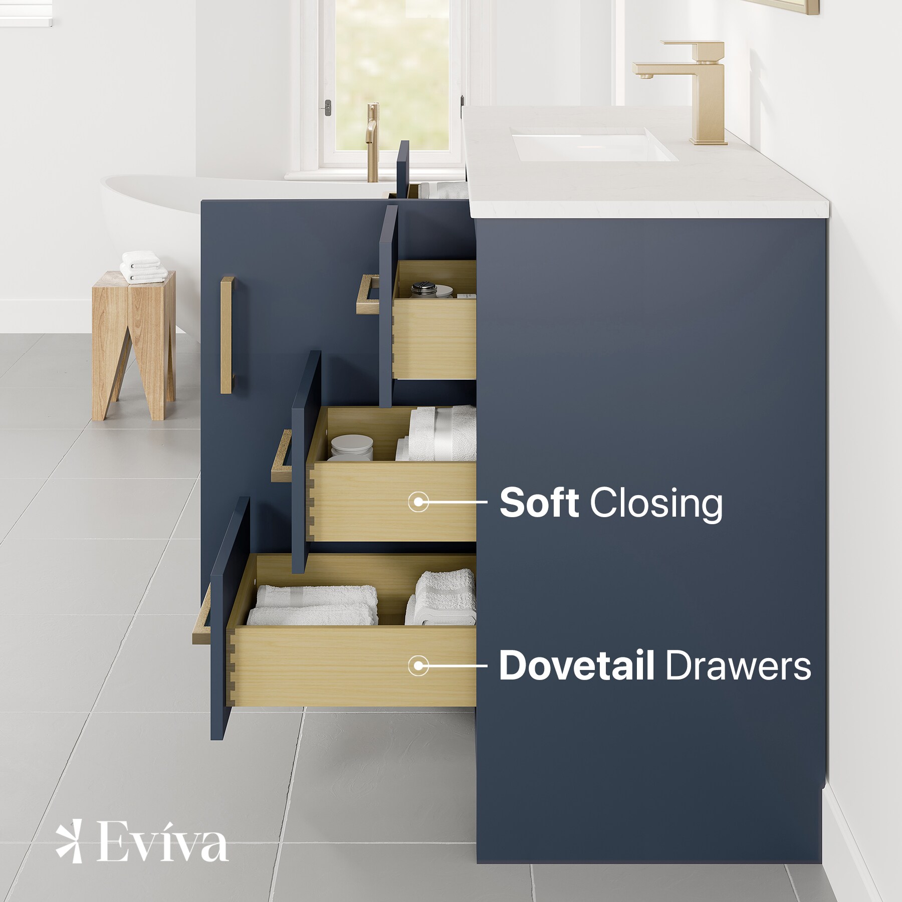 Eviva EVVN812-42X18DB Bath-Vanity-Combo - View #8