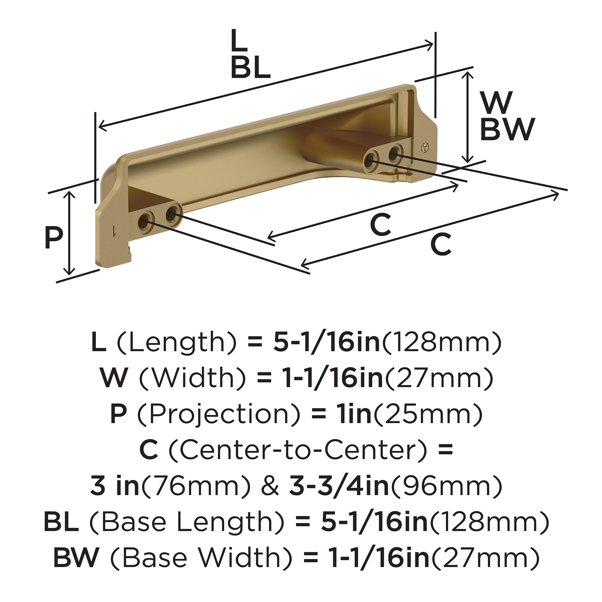 Amerock 10VMP37180CZ Cabinet-Pulls - View #4