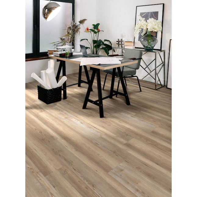 STAINMASTER (Sample) Mecklenberg Pine Vinyl Plank in the Vinyl Flooring