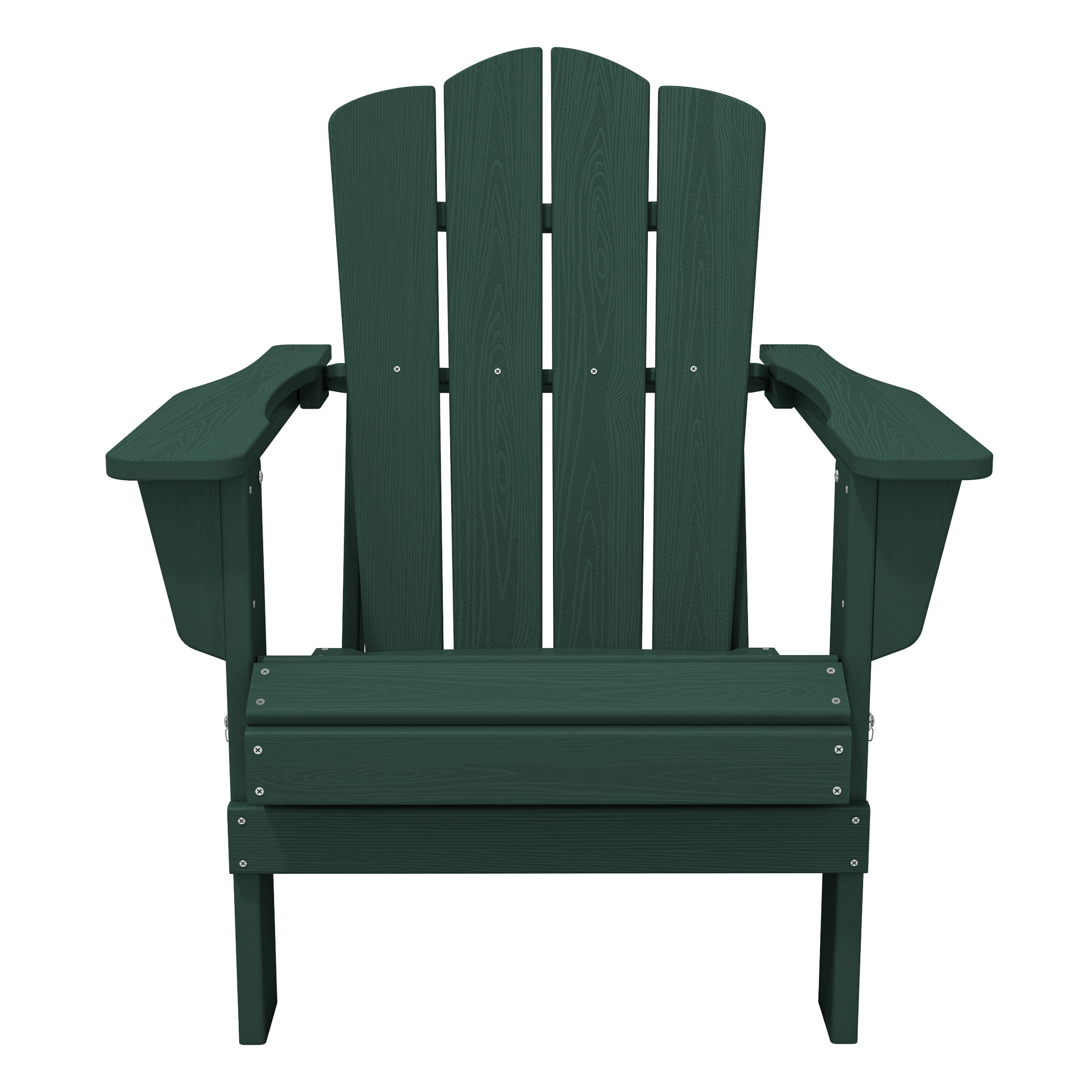 Serwall LS-YD-GN HDPE Foldable Patio Adirondack Chair