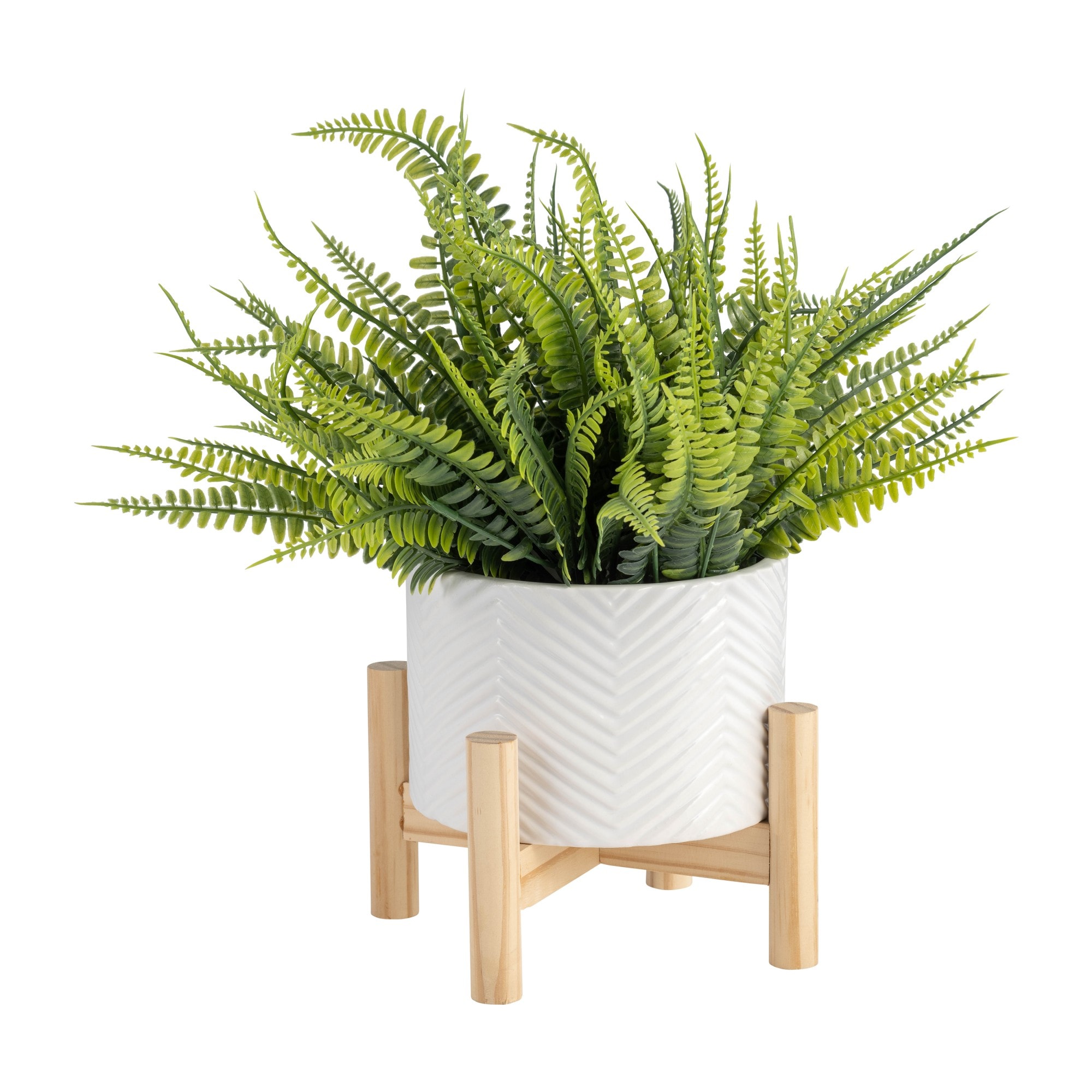 Yiekholo LL-1703AA Round 6.0-in W x 6-in H x 6-in D White Ceramic Indoor/Outdoor with Self Watering Planter