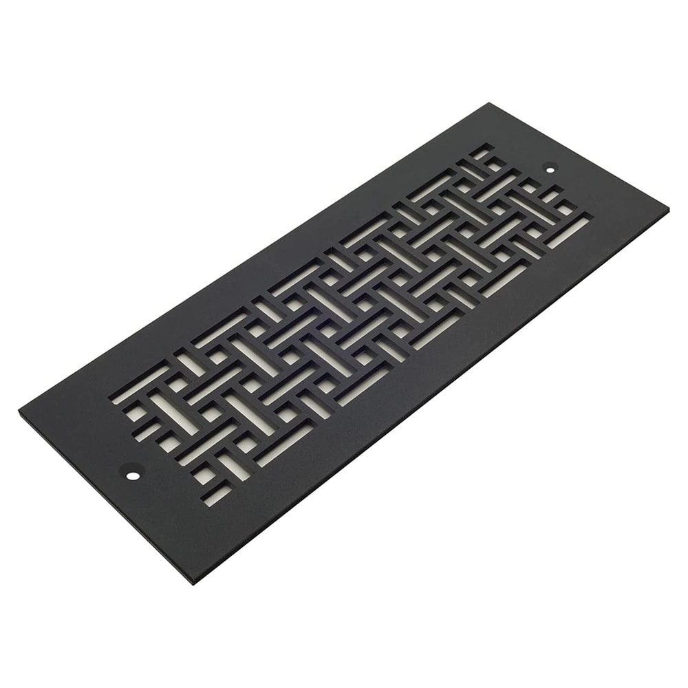 Reggio Register BWL16-614-SBH 4-in x 12-in Steel Black Floor Register
