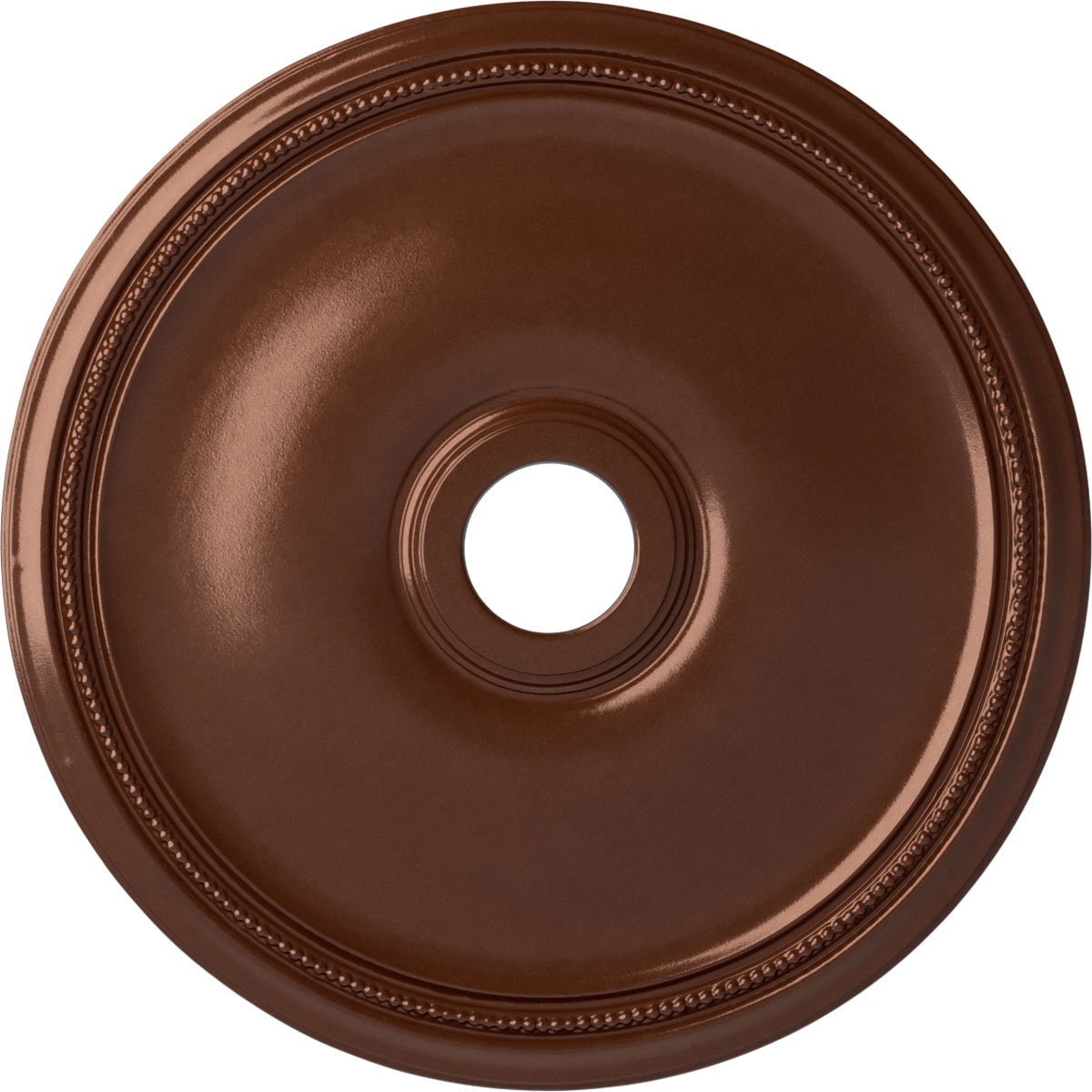 Ekena Millwork CM24THCPS Theia 24-in W x 24-in L Painted Copper Penny Polyurethane Whole Ceiling Medallion