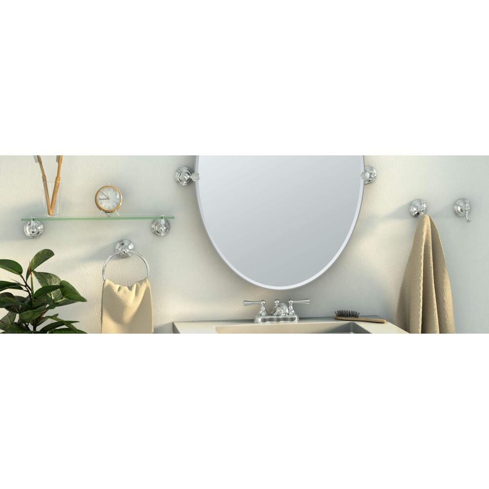 Gatco Charlotte Satin Nickel Metal Bath Accessory Set In The Bathroom ...