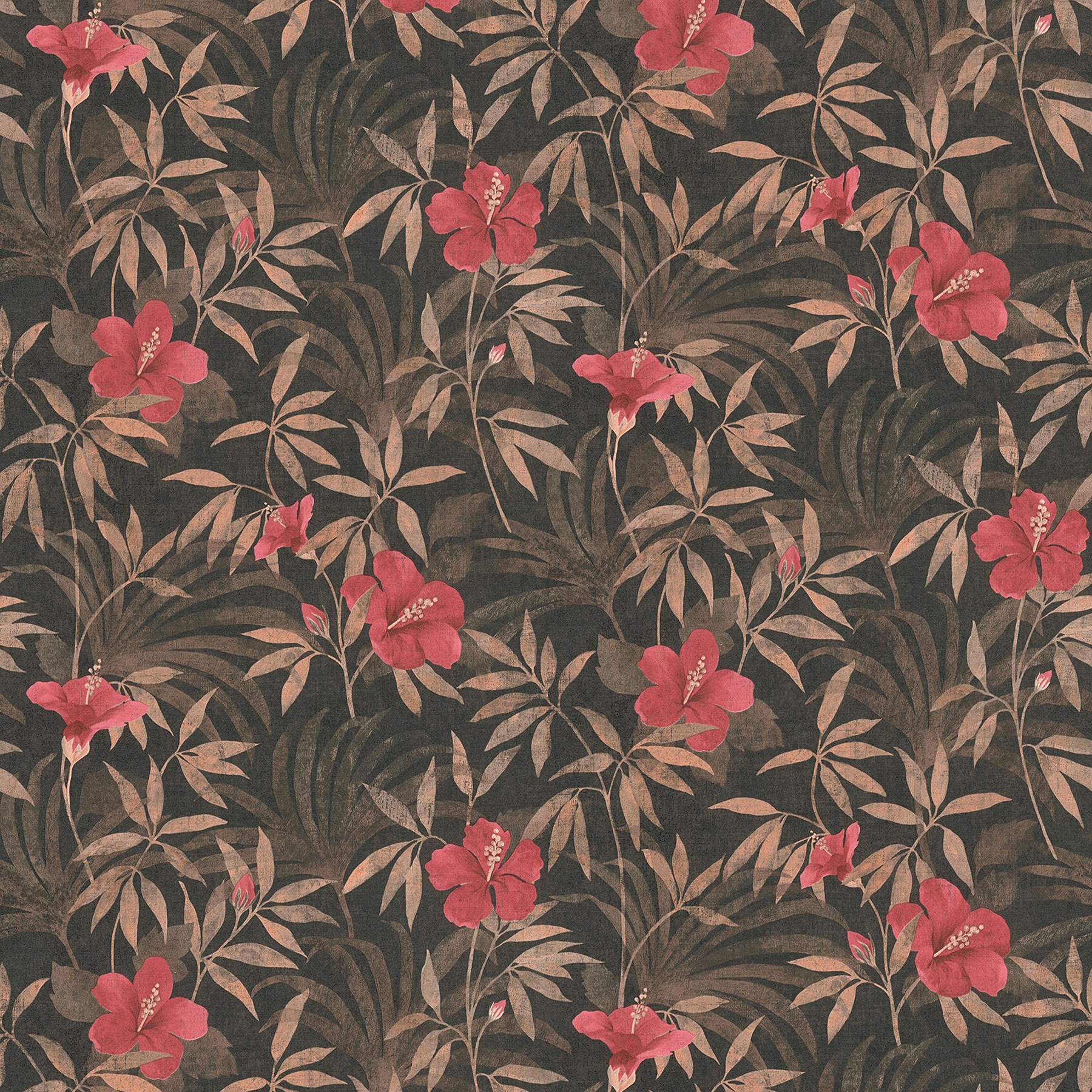 Advantage 4044-38028-3 Cuba 57.5-Sq. Feet Multicolor Vinyl Floral Unpasted Wallpaper
