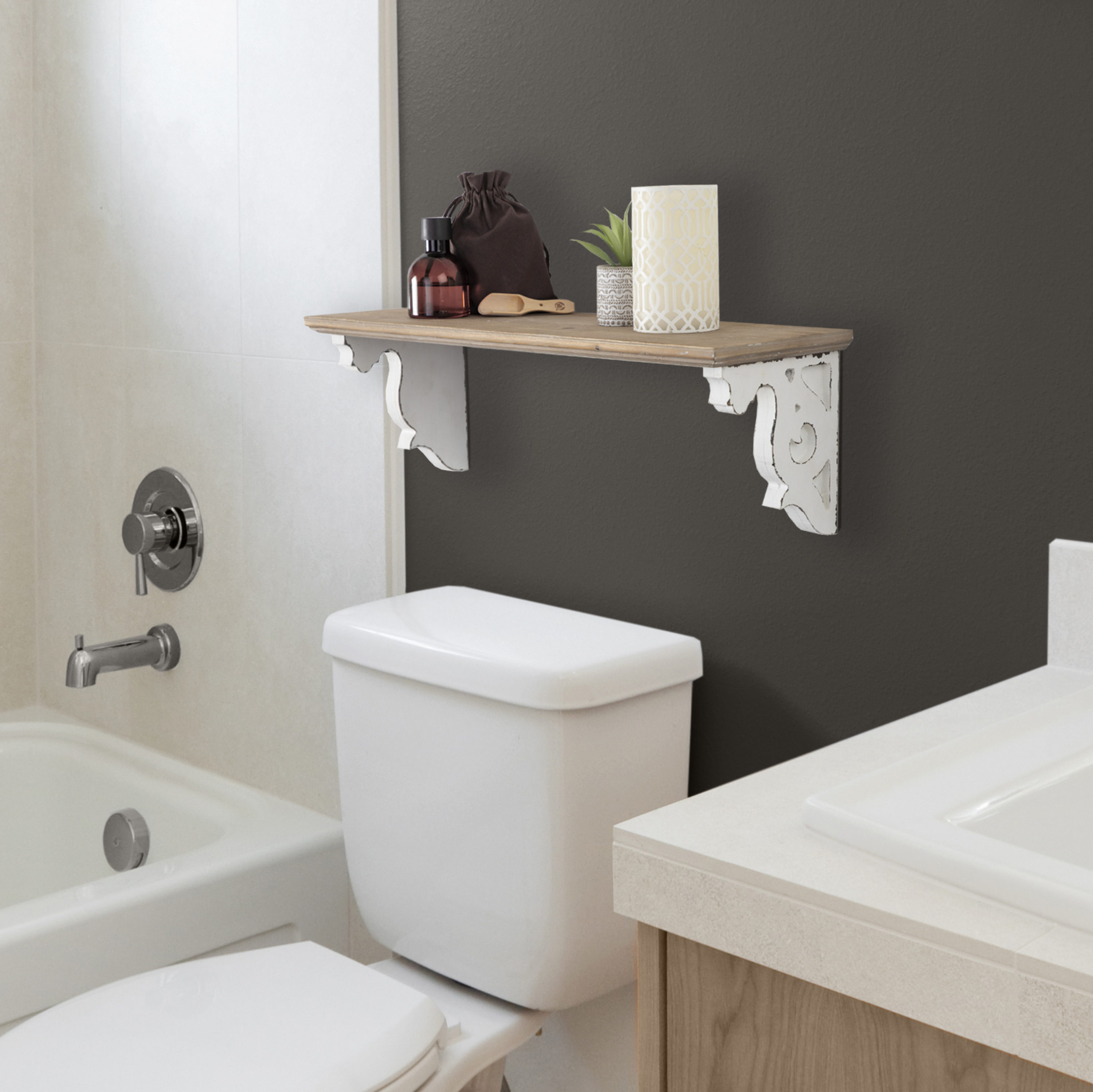 Kate and Laurel 217124 Wall-Mounted-Shelving - View #6