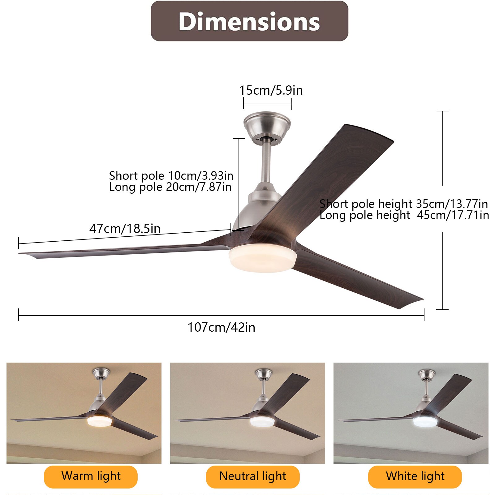 Oukaning JZUCOD-00510099 Ceiling-Fans - View #4