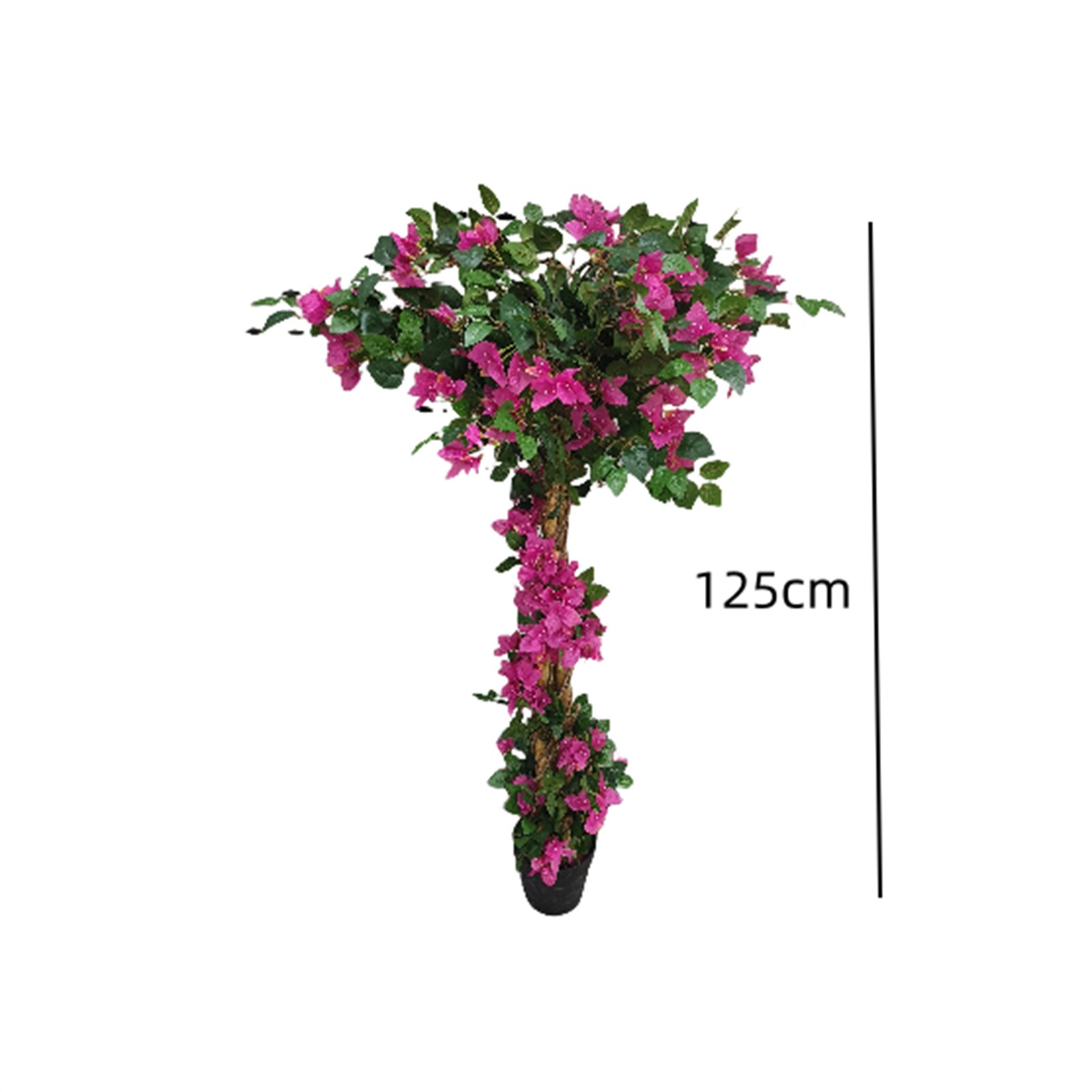 Der Rose WSS11-FQZOL-YDGQMWNB Artificial Tree with Flowers and Leaves Lightweight Realistic Faux Tree in Pot Home Decor for Indoor Outdoor Home Office Living Room