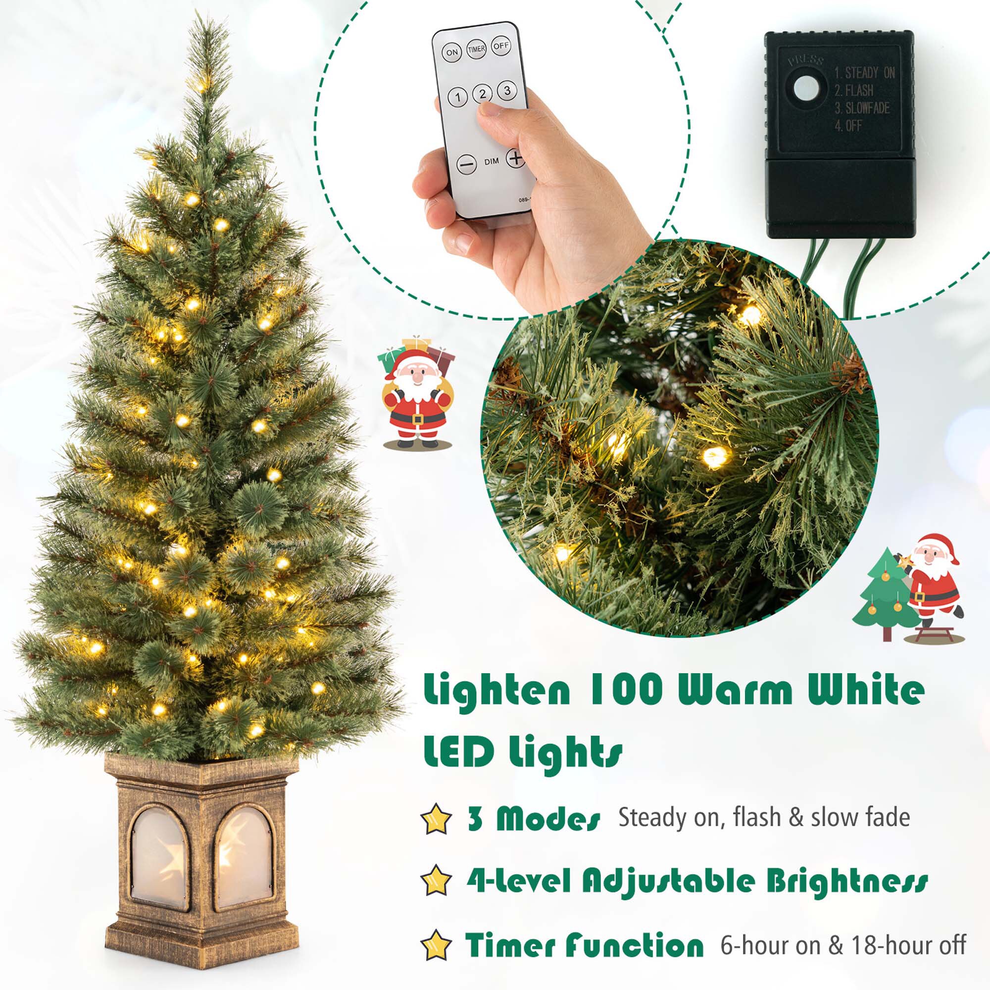 Costway LWS00764 Artificial-Christmas-Trees - View #5