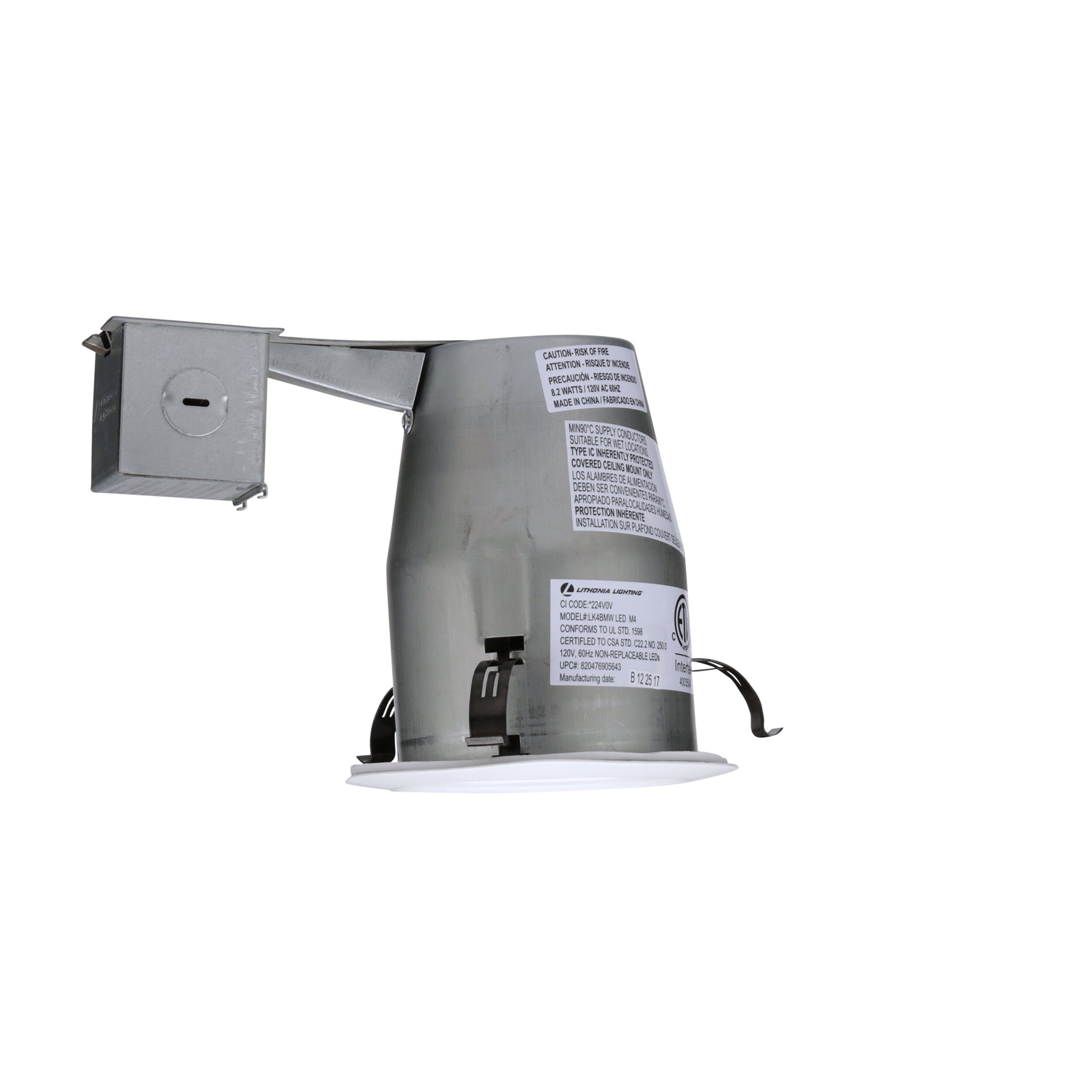 Lithonia Lighting Lk3bmw LED M4 1 Light Recessed Baffle Kit Matte White for sale online 