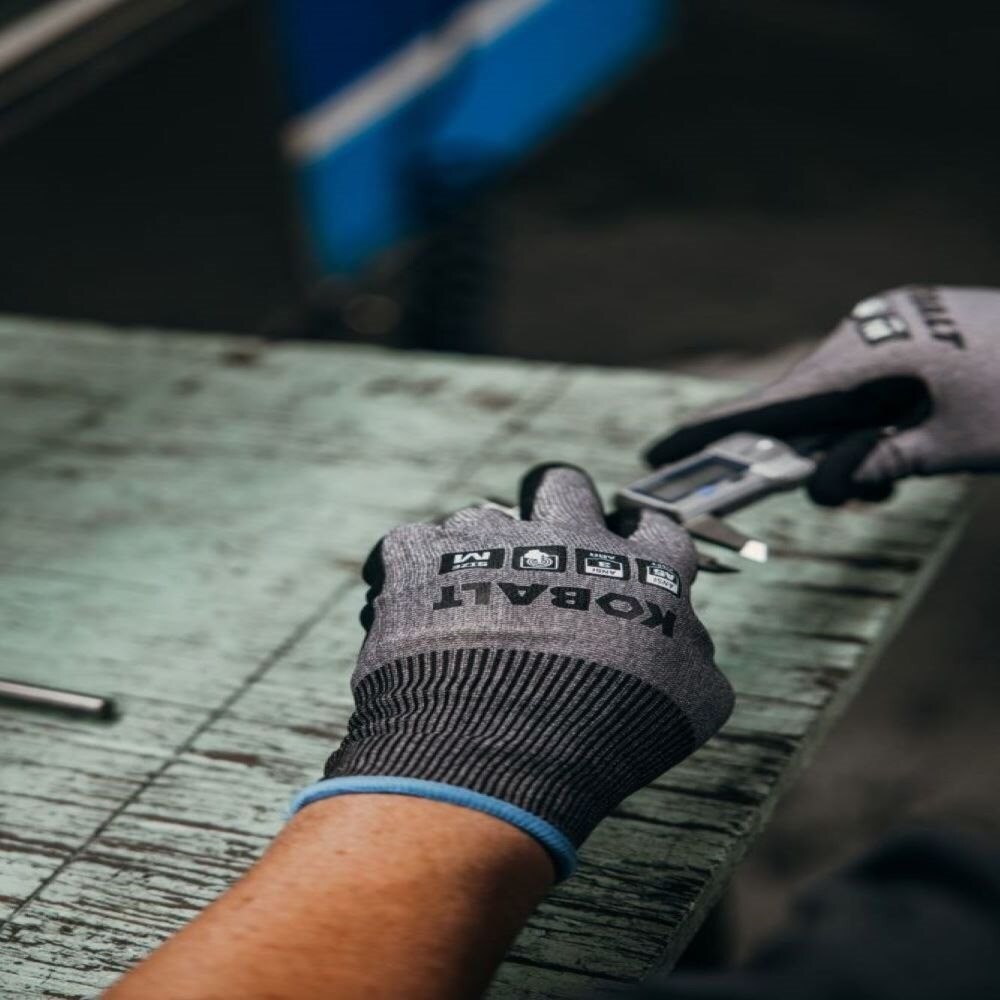  GRX Mens Work Gloves Bulk (12 Pairs), Breathable Nitrile Gloves  (Large, XL & Medium)