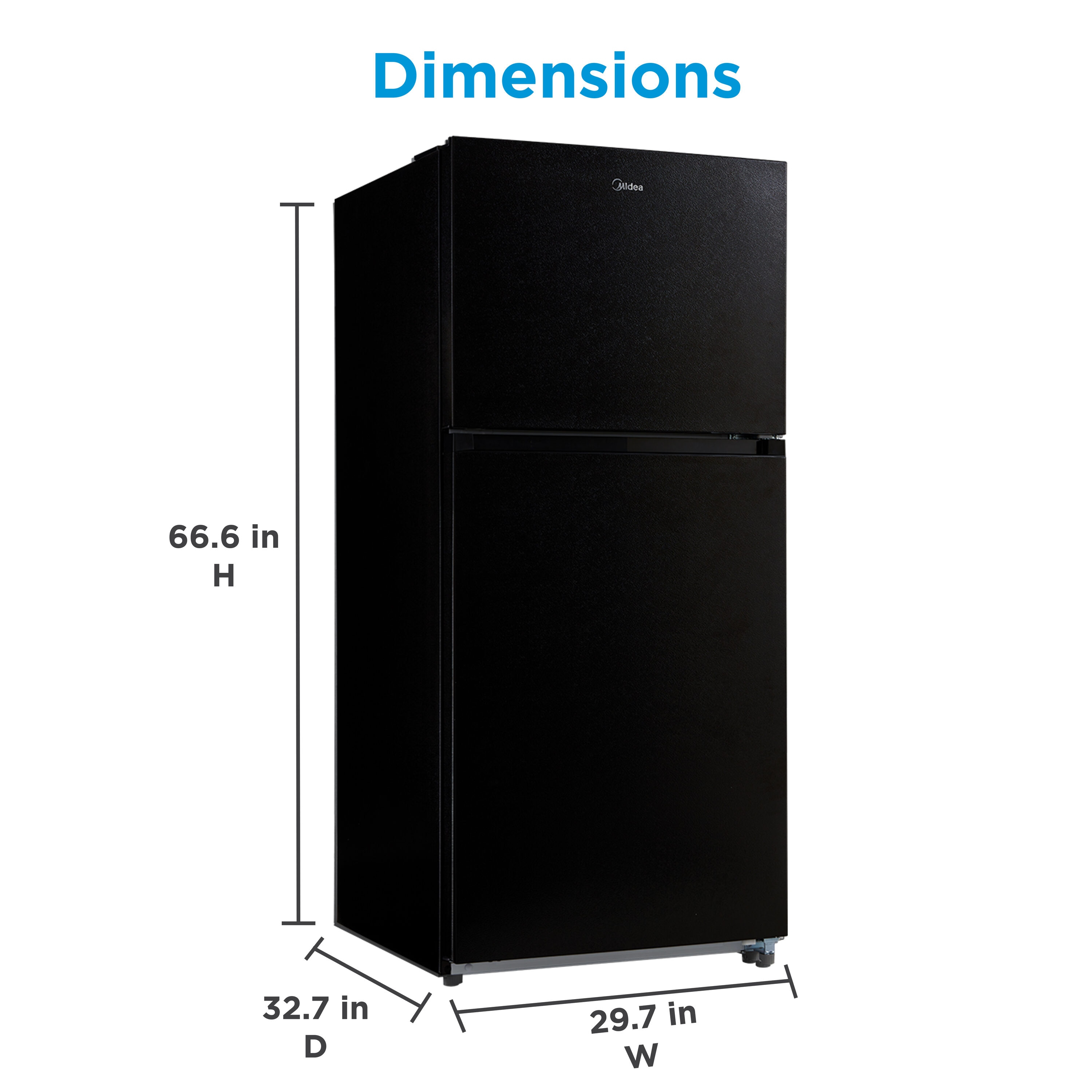 Midea MRT21D3BBB Top-Freezer-Refrigerators - View #10