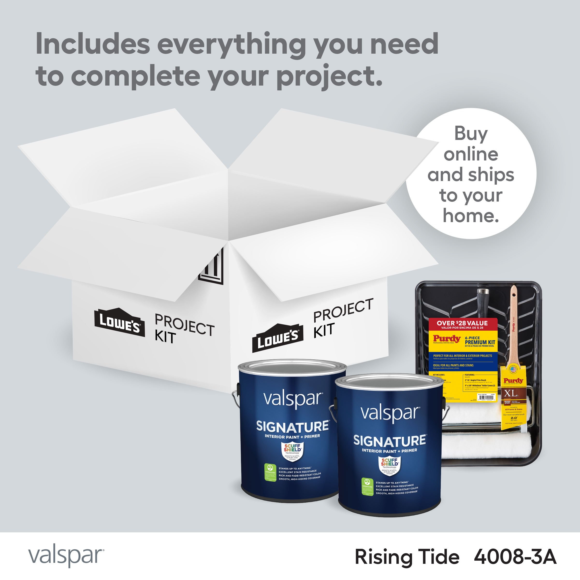 Shop Valspar Rising Tide Paint Project Kit at Lowes.com