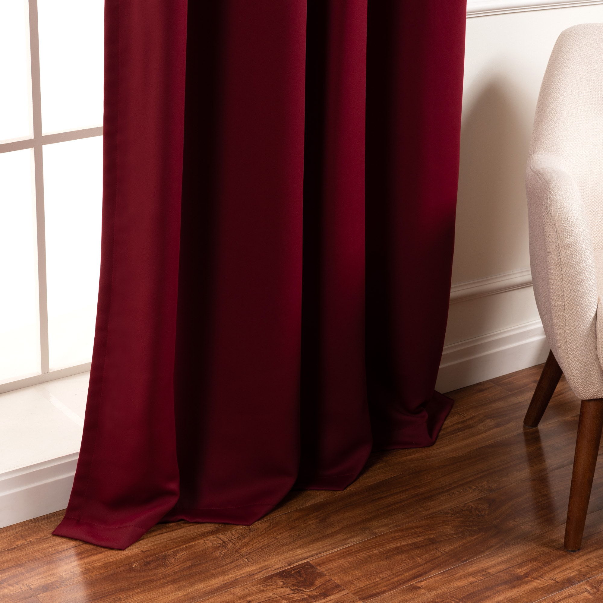 Best Home Fashion GR-WIDE-100X96-BURG curtains - View #4
