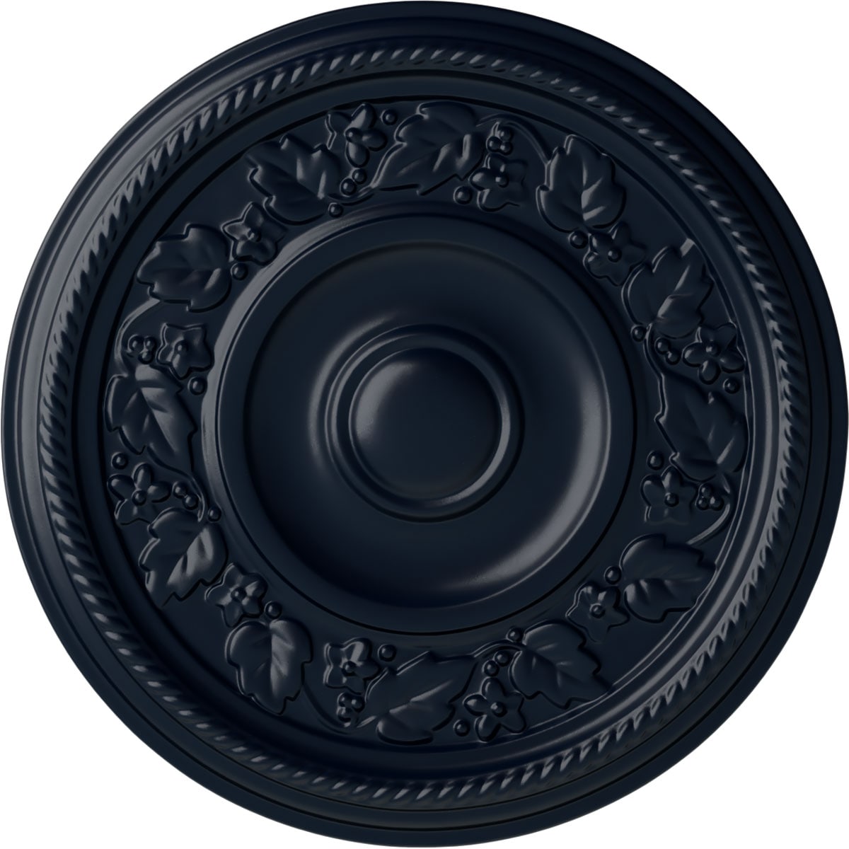 Ekena Millwork CM16TYMDF Tyrone 16.125-in W x 16.125-in L Painted Midnight Dream Polyurethane Whole Ceiling Medallion