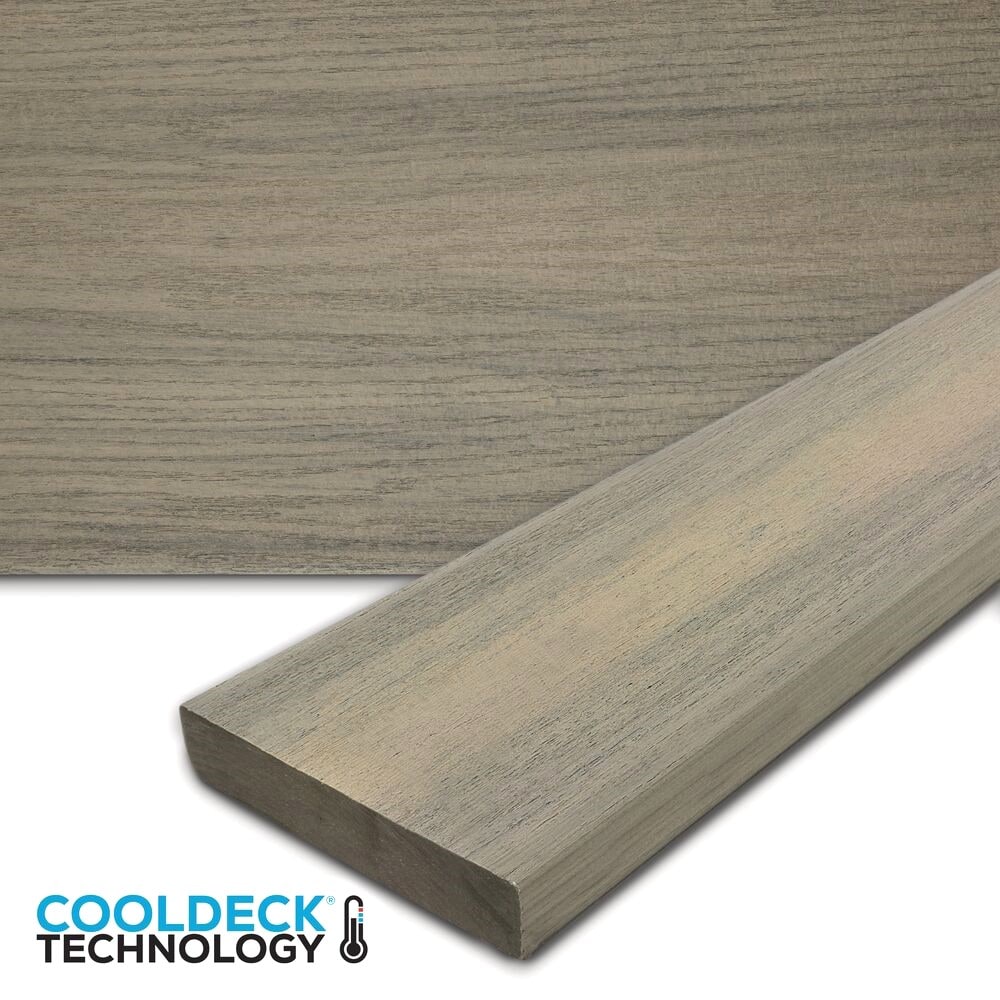 MoistureShield 13550267 Meridian 1-in x 6-in x 20-ft CoolDeck Catalina Solid edge Composite Deck board