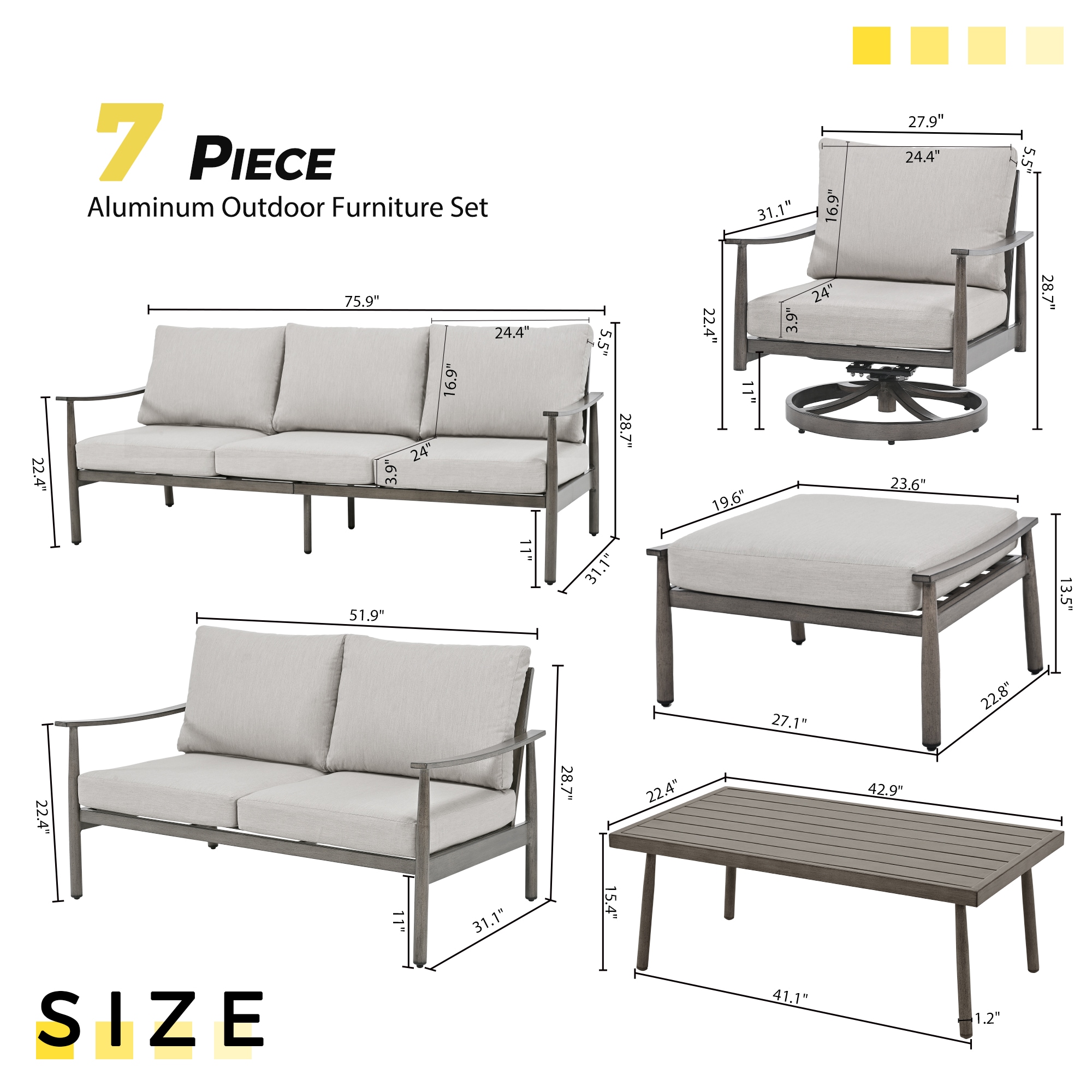  CP-SF7-GG-B6-WL2 Patio-Conversation-Sets - View #2