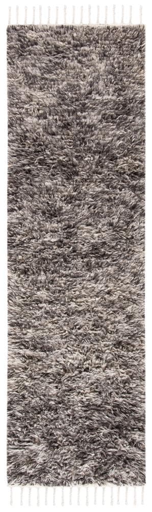 Safavieh CSB552F-28 Casablanca Ystad 2 x 8 (ft) Wool Gray Rectangular Indoor Abstract Moroccan Runner rug