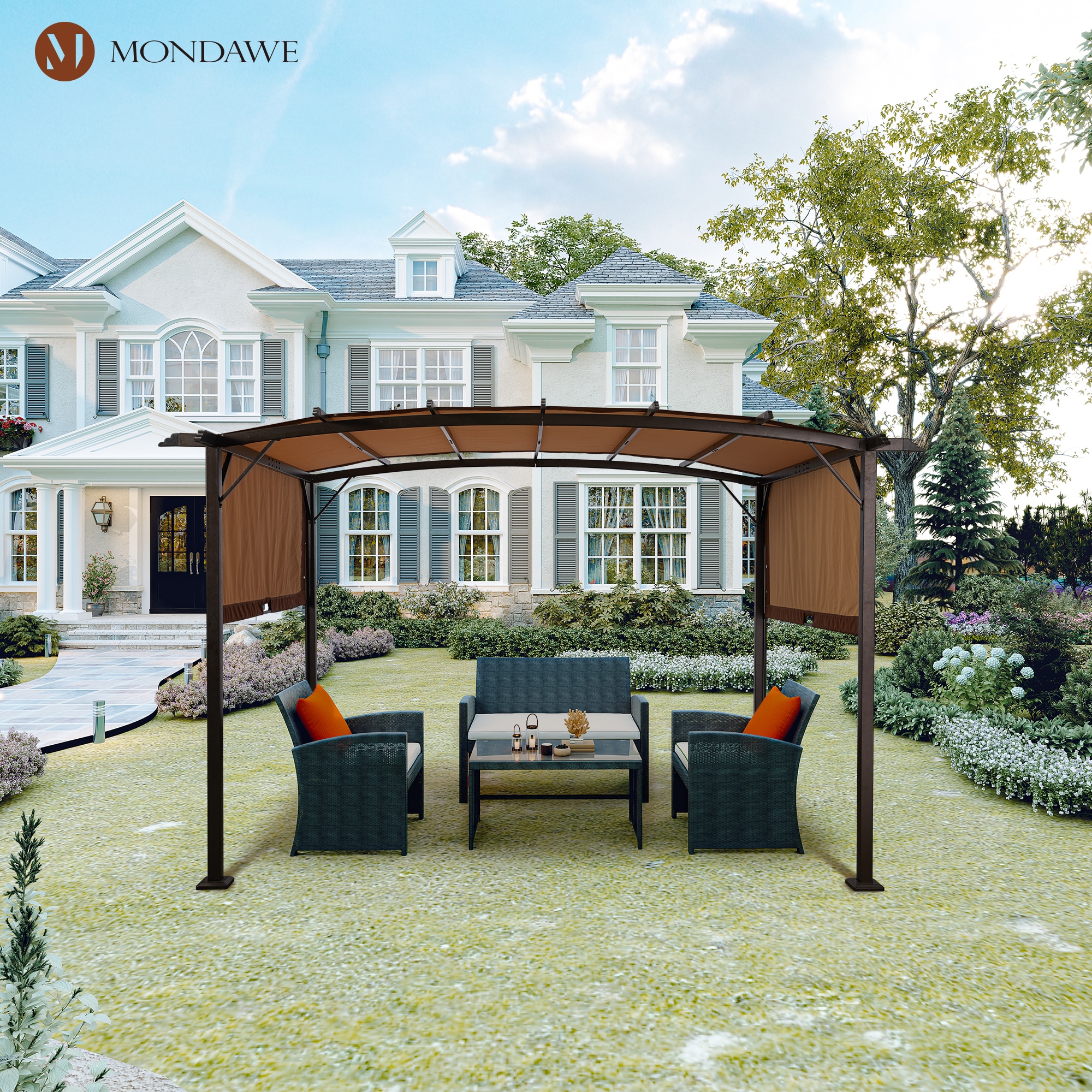 Mondawe MO-16033BG-NY Wood-Resin-Gazebos - View #2