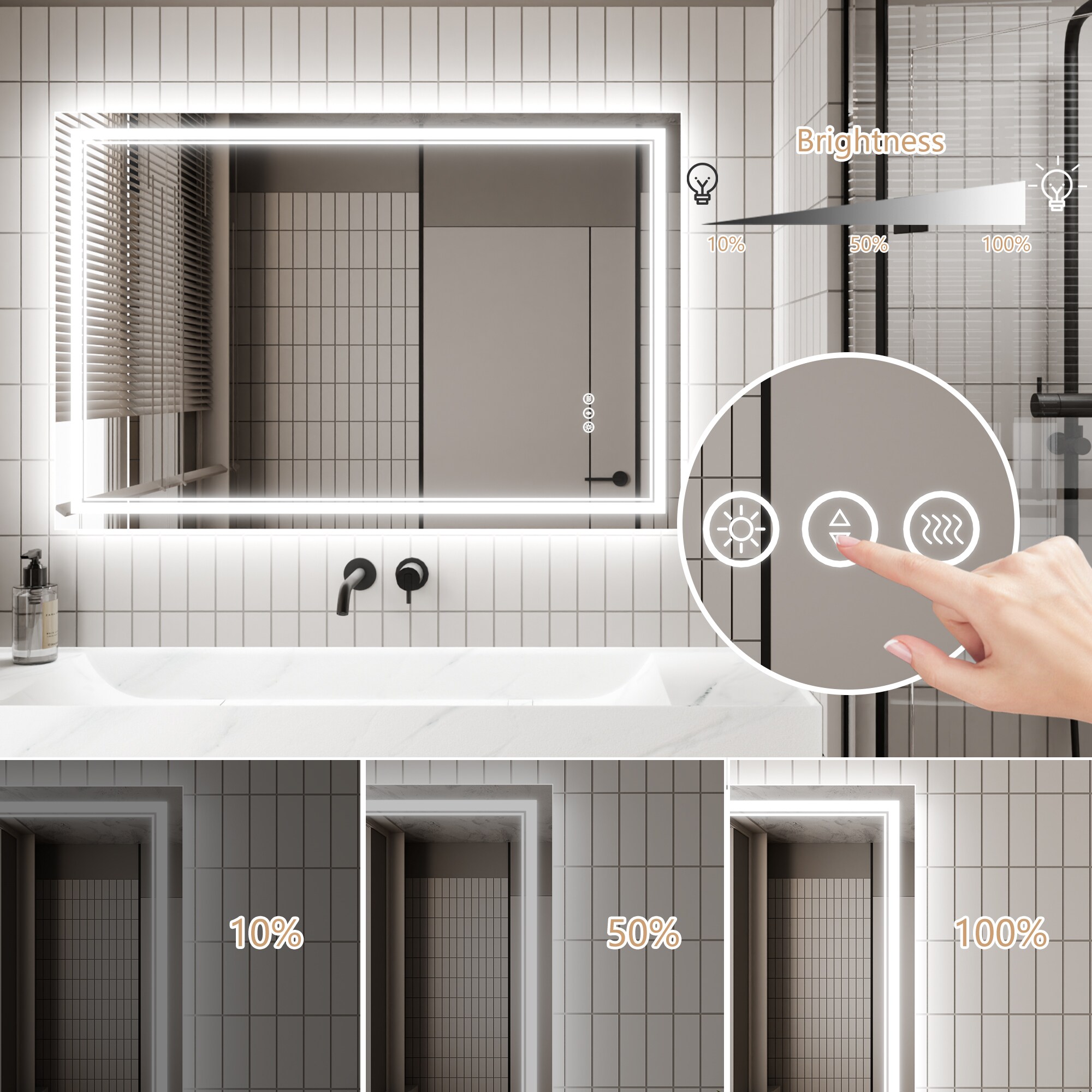 AAZJ JDEX-TF08MR3248 Framed-Bath-Mirrors - View #9
