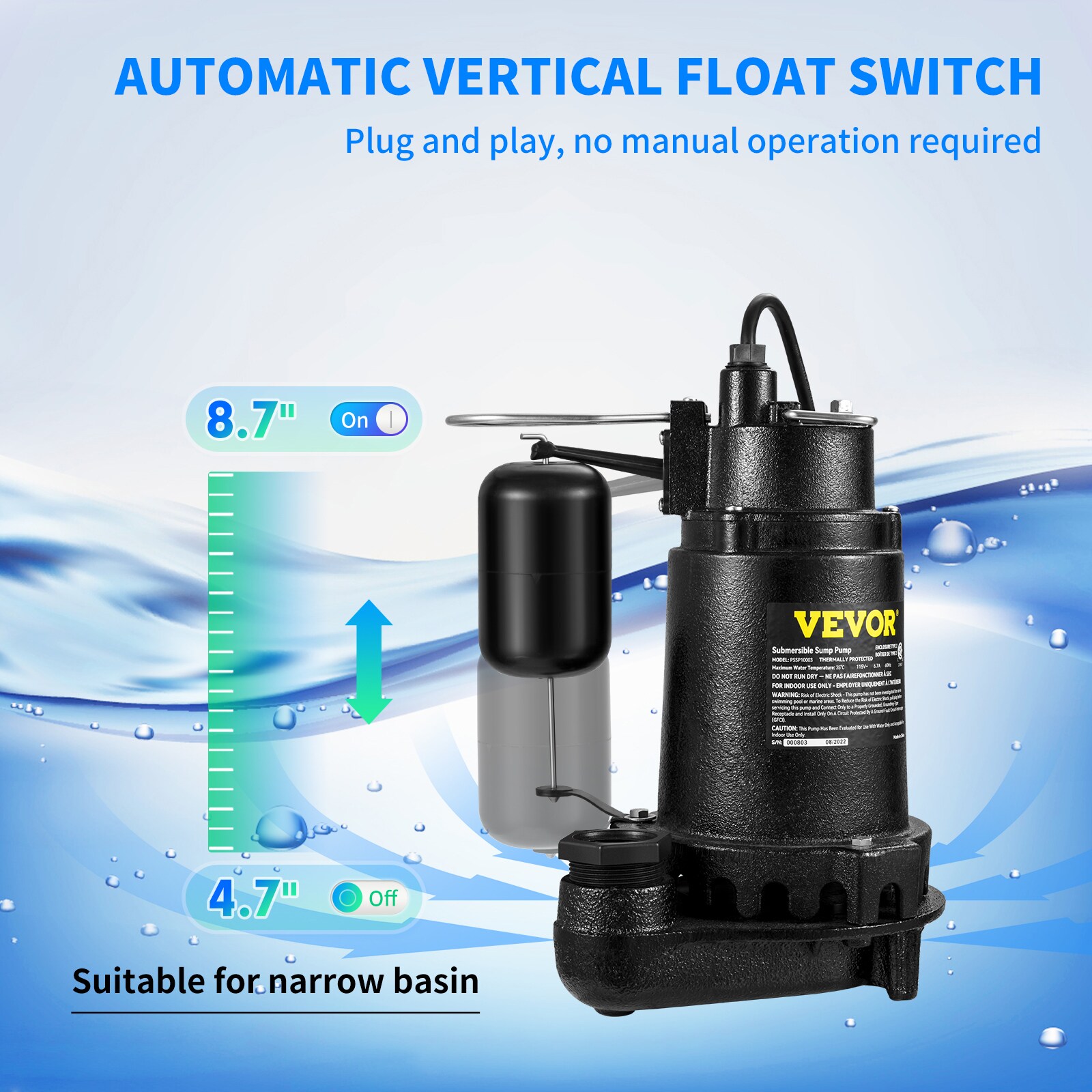 VEVOR WSBZT10HP110VT5RYV1 pumps - View #5