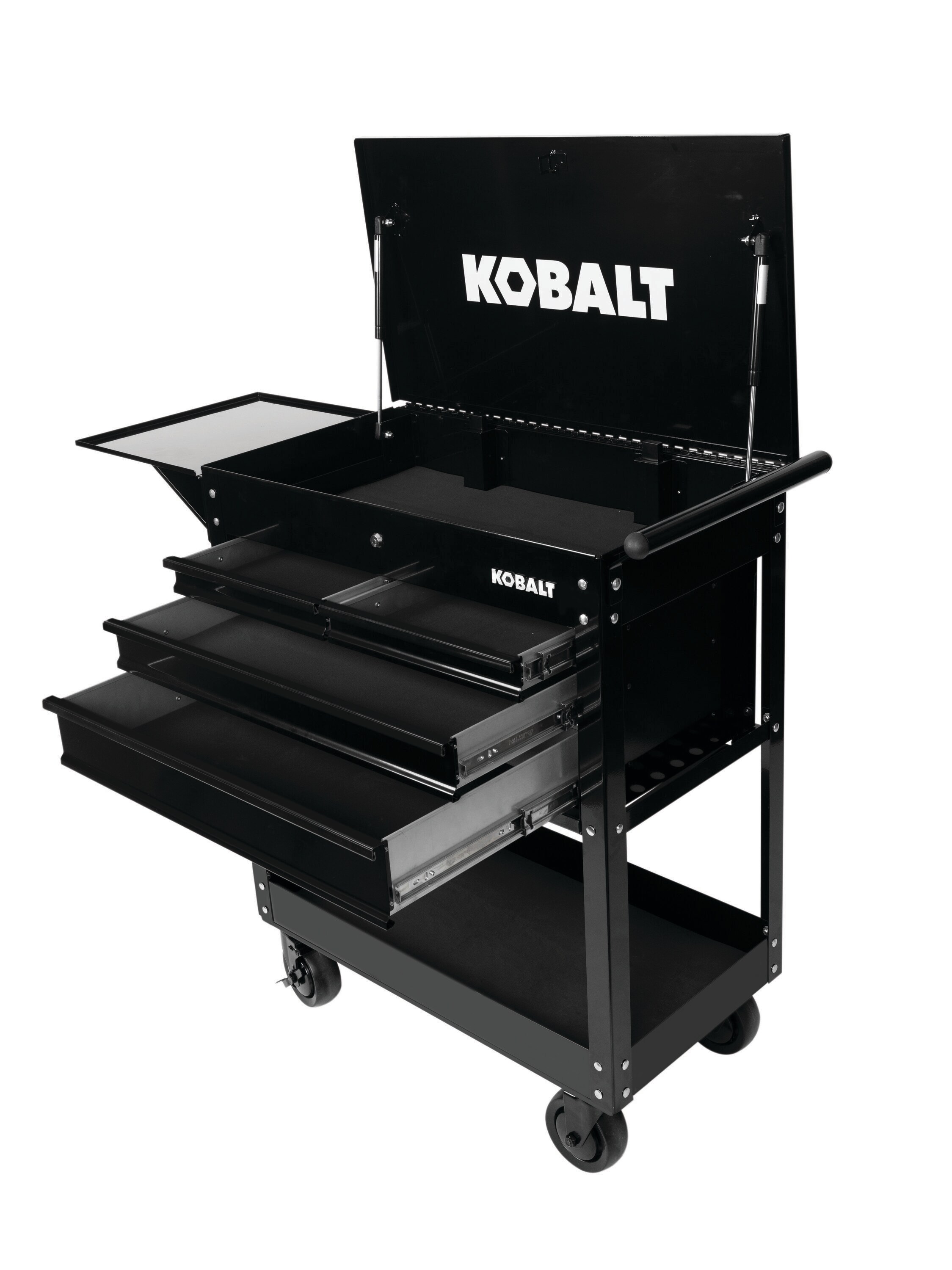Kobalt 35-in W x 37.5-in H 4-Drawer Steel Rolling Tool Cabinet (Black)