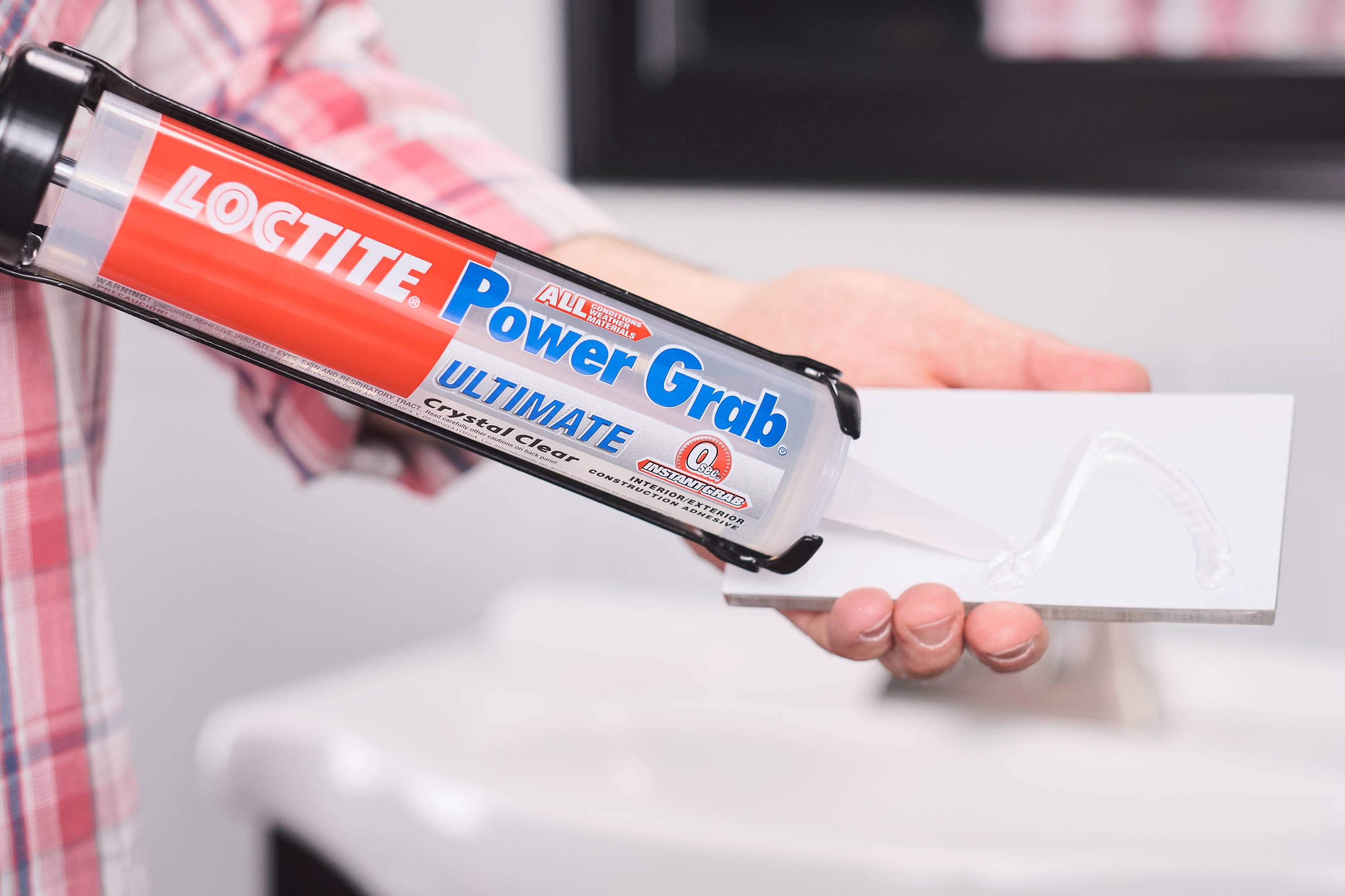 LOCTITE Power Grab Ultimate Crystal Clear Polymer-based Interior/Exterior  Construction Adhesive (9-fl oz) in the Construction Adhesive department at