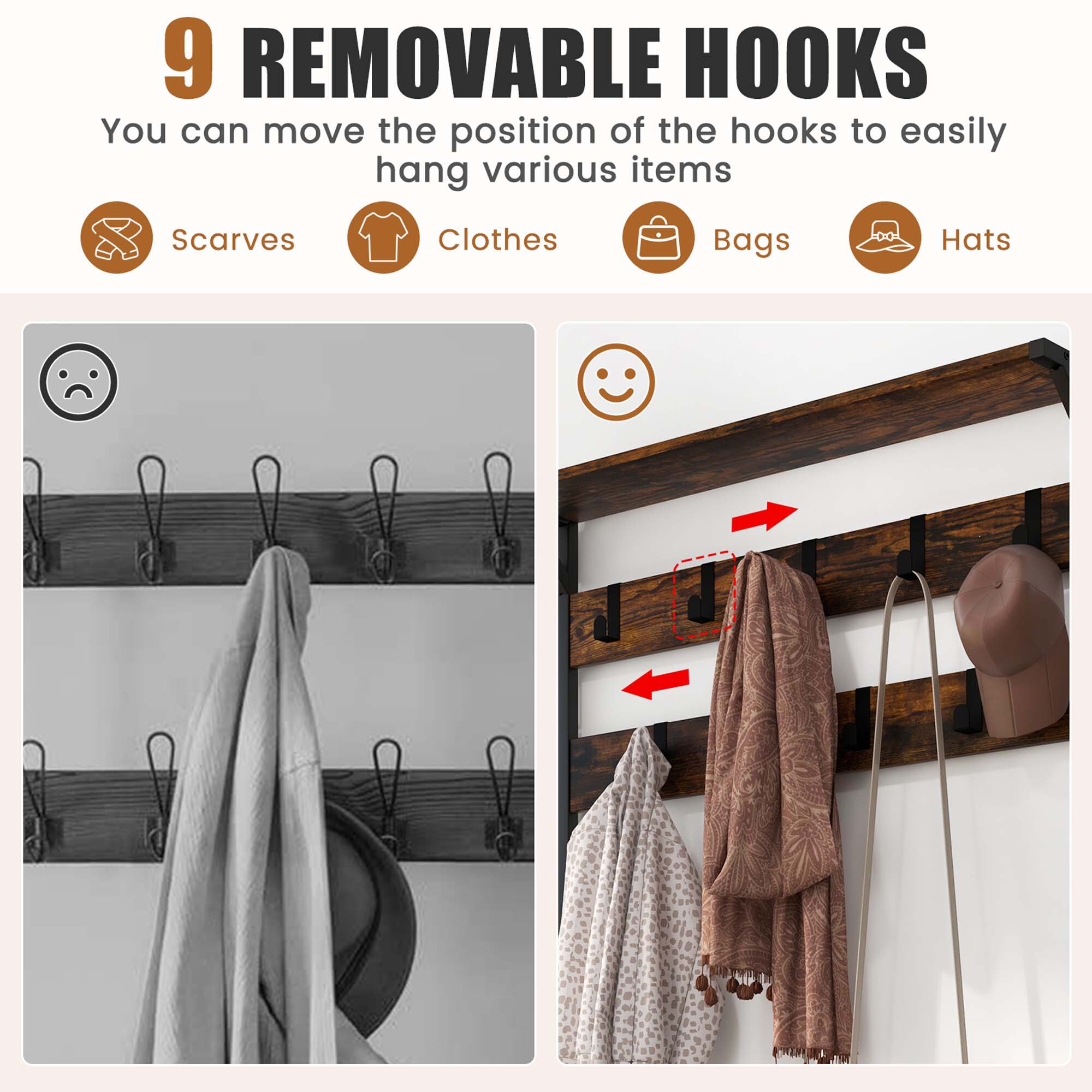 Goplus LWS00497 Coatrack-Stands-Pedestals - View #8