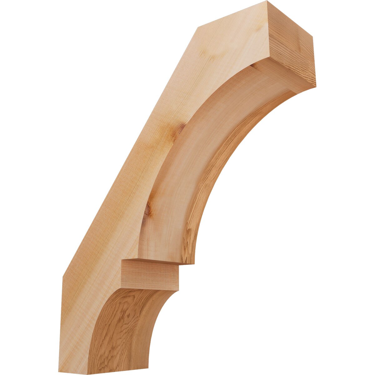 Ekena Millwork BRC06X16X20BOA00SWR 5-1/2-in x 16-in x 20-in Western Red Cedar Unfinished Wood Balboa Smooth Knee Brace