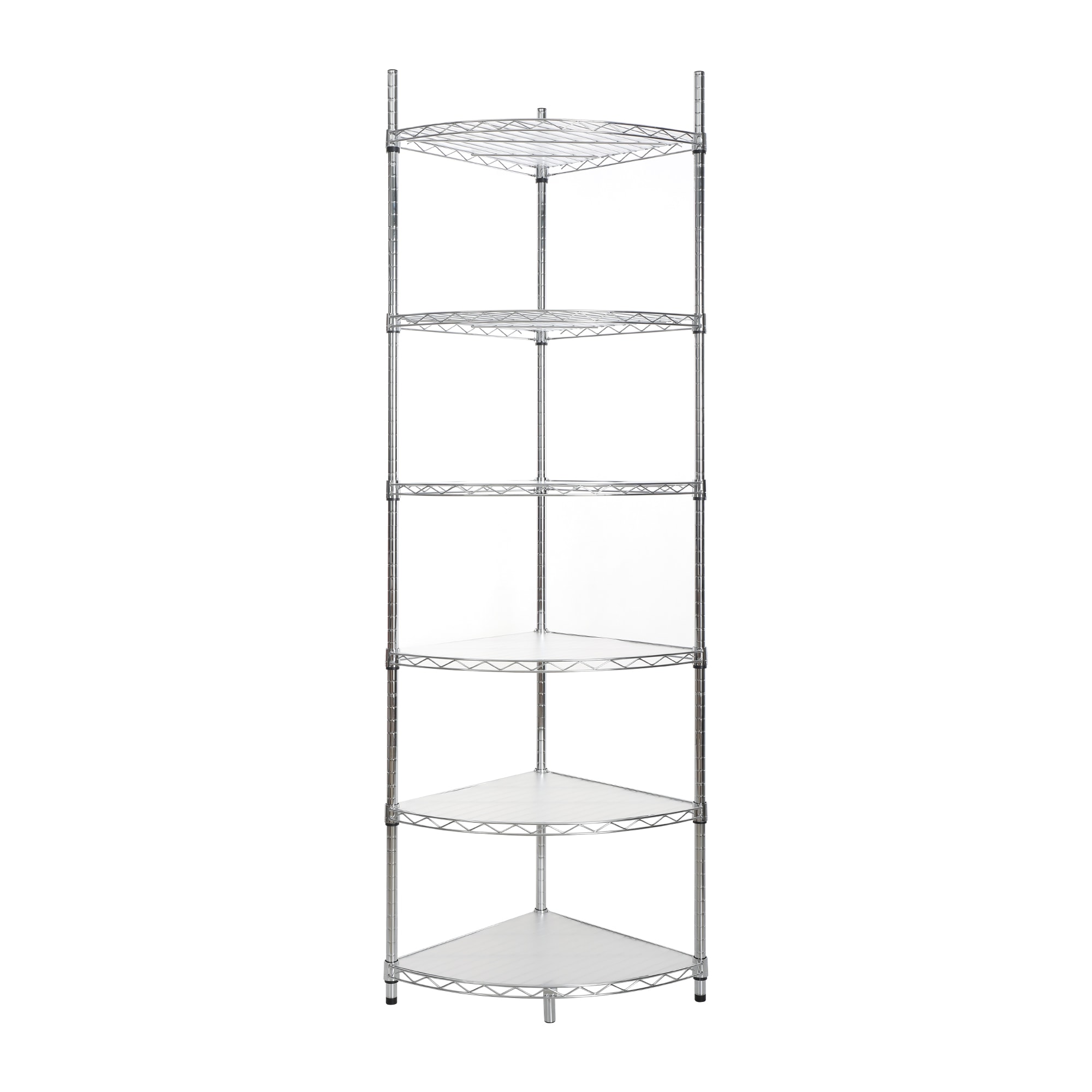 Kahomvis LIKE-QPS4-918 6 -Tier Chrome Steel Utility shelving unit ( 18-in W x 18-in D x 72-in H )