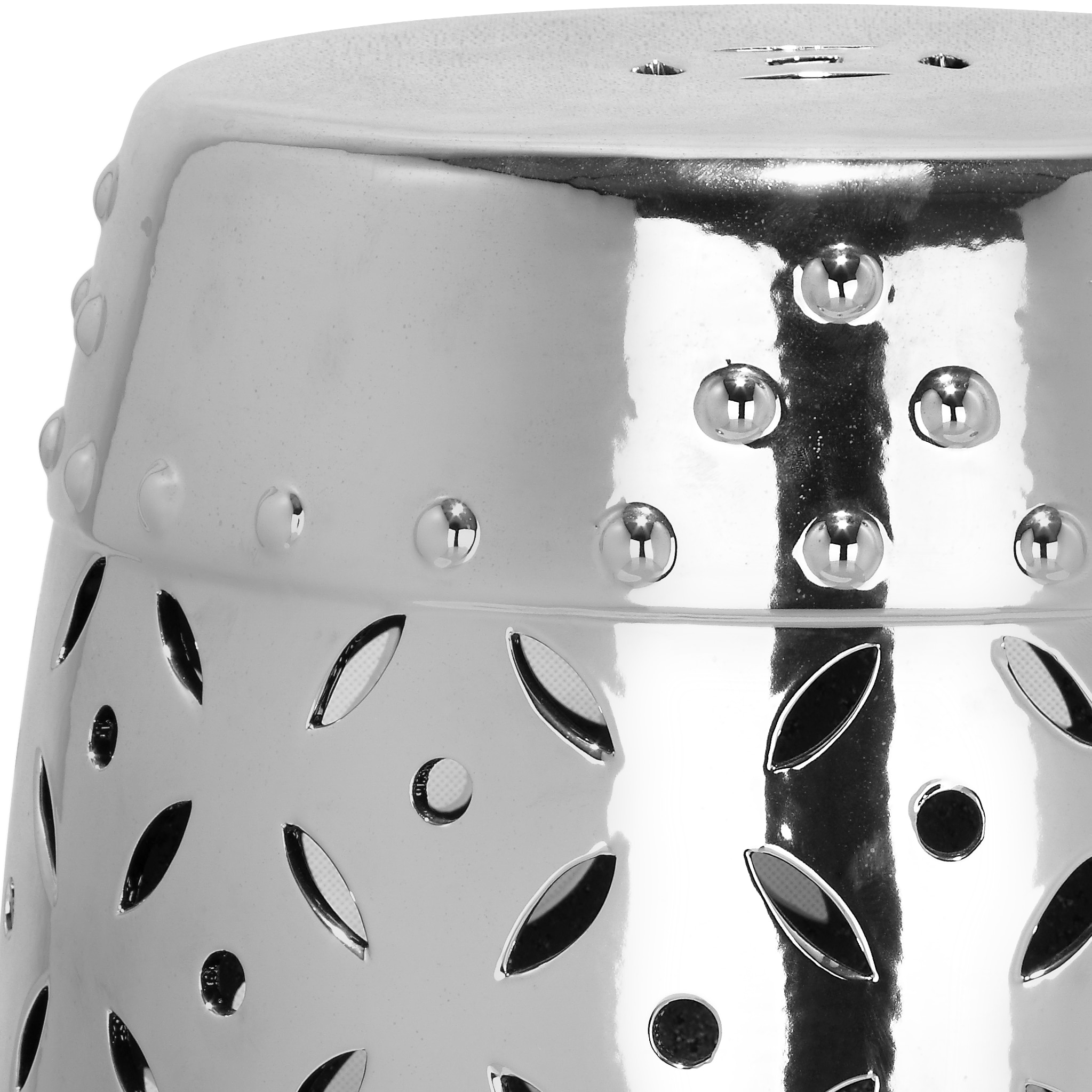 Silver best sale garden stool