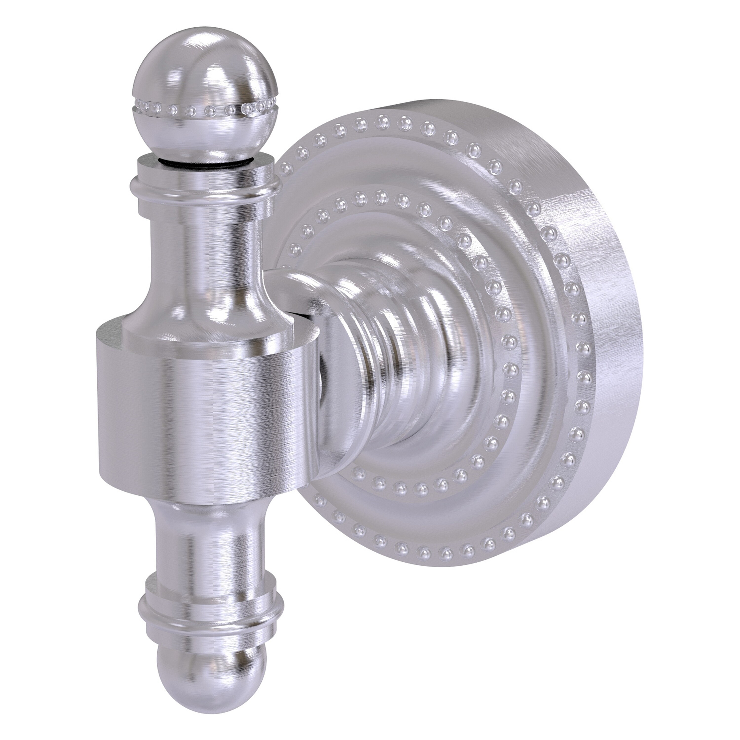 Allied Brass RD-20-SCH Retro Dot Satin Chrome Single -Hook Wall mount Towel Hook