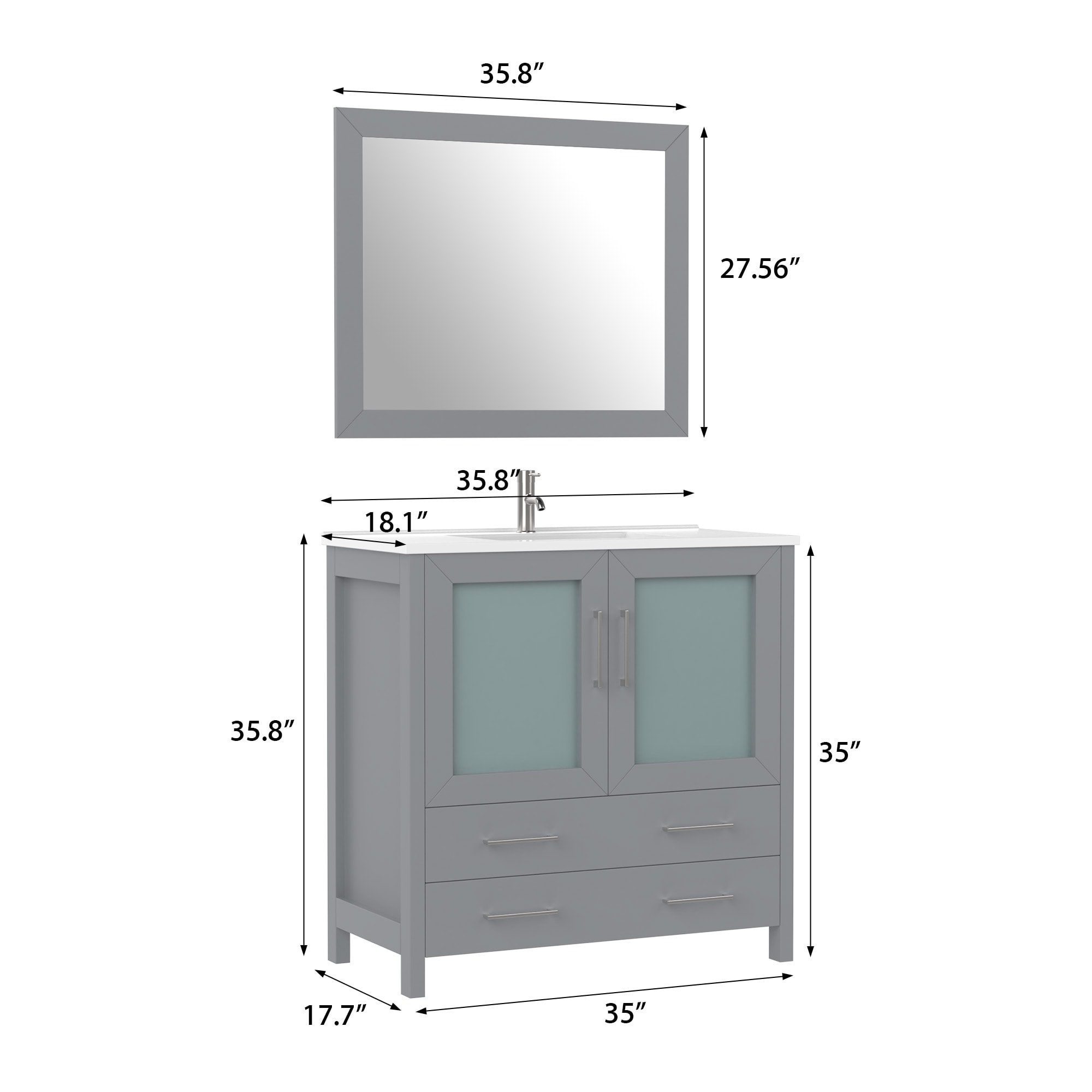 Vanity Art VA3036-G Bath-Vanity-Combo - View #13