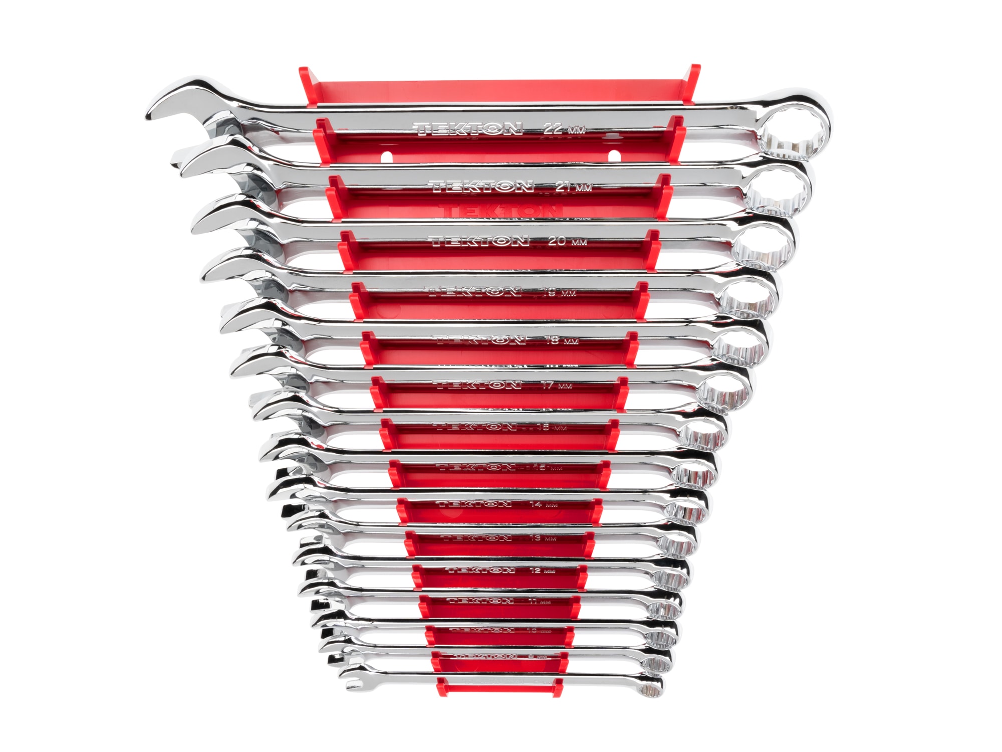 TEKTON WCB92207 15-Piece Set 12-point Metric Combination Wrench