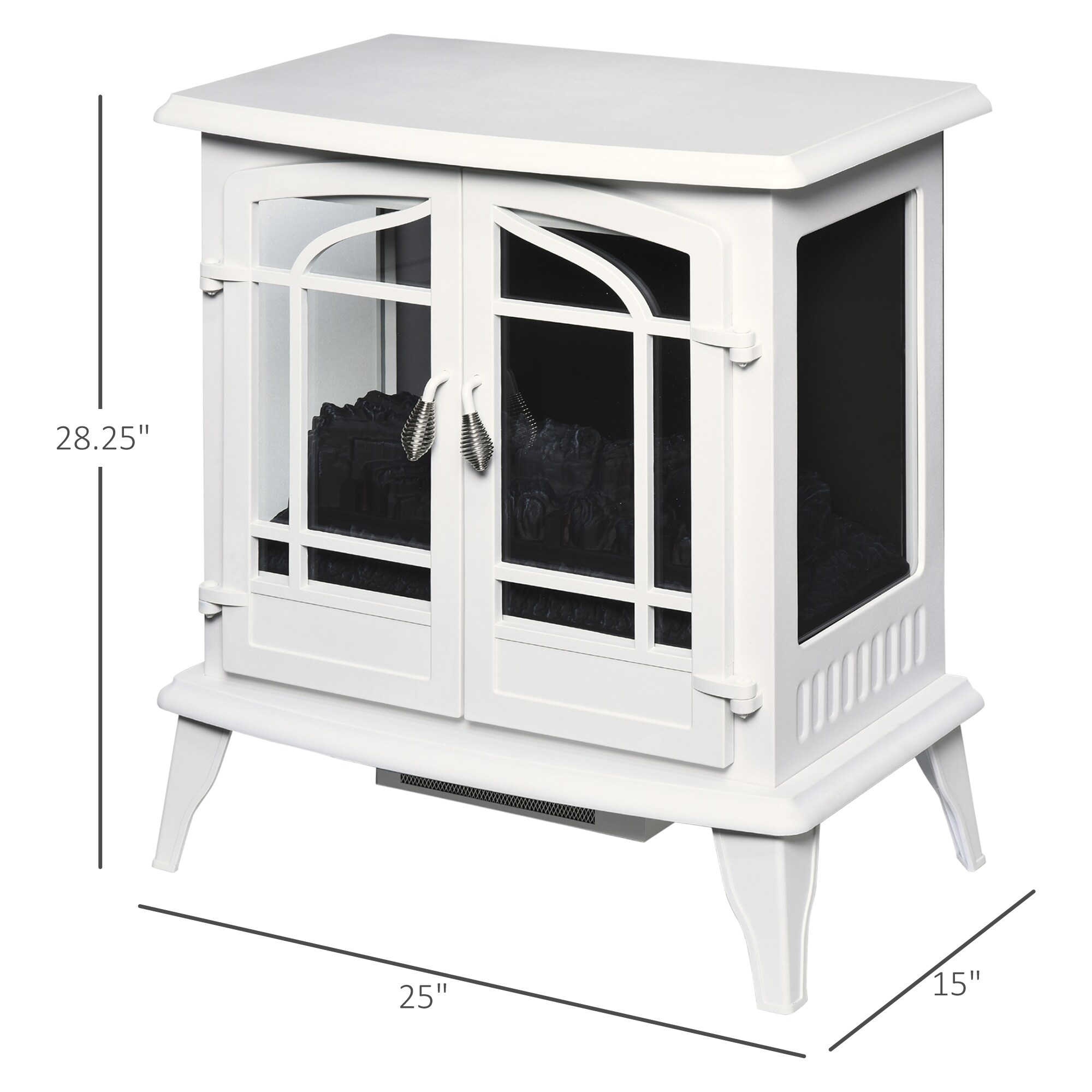 HomCom 820-187WT Electric-Fireplaces - View #4