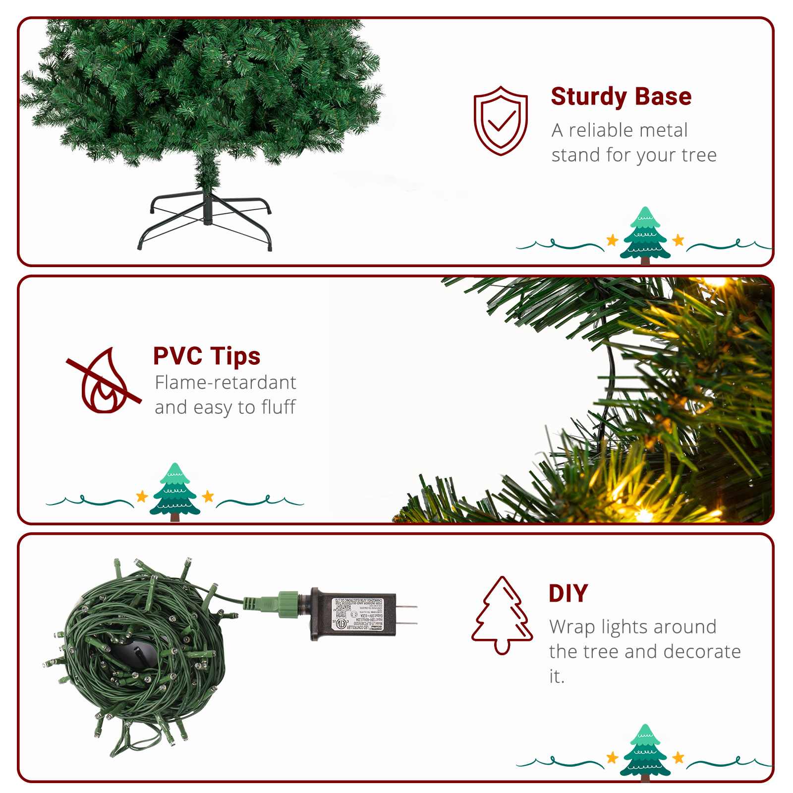 VERYKE LL-CST114 Artificial-Christmas-Trees - View #5