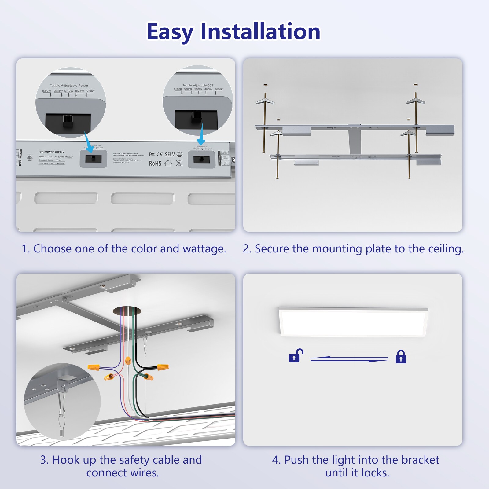 AIKVSXER FPL-ZJ50WH-14P1 Led-Panel-Lights - View #5