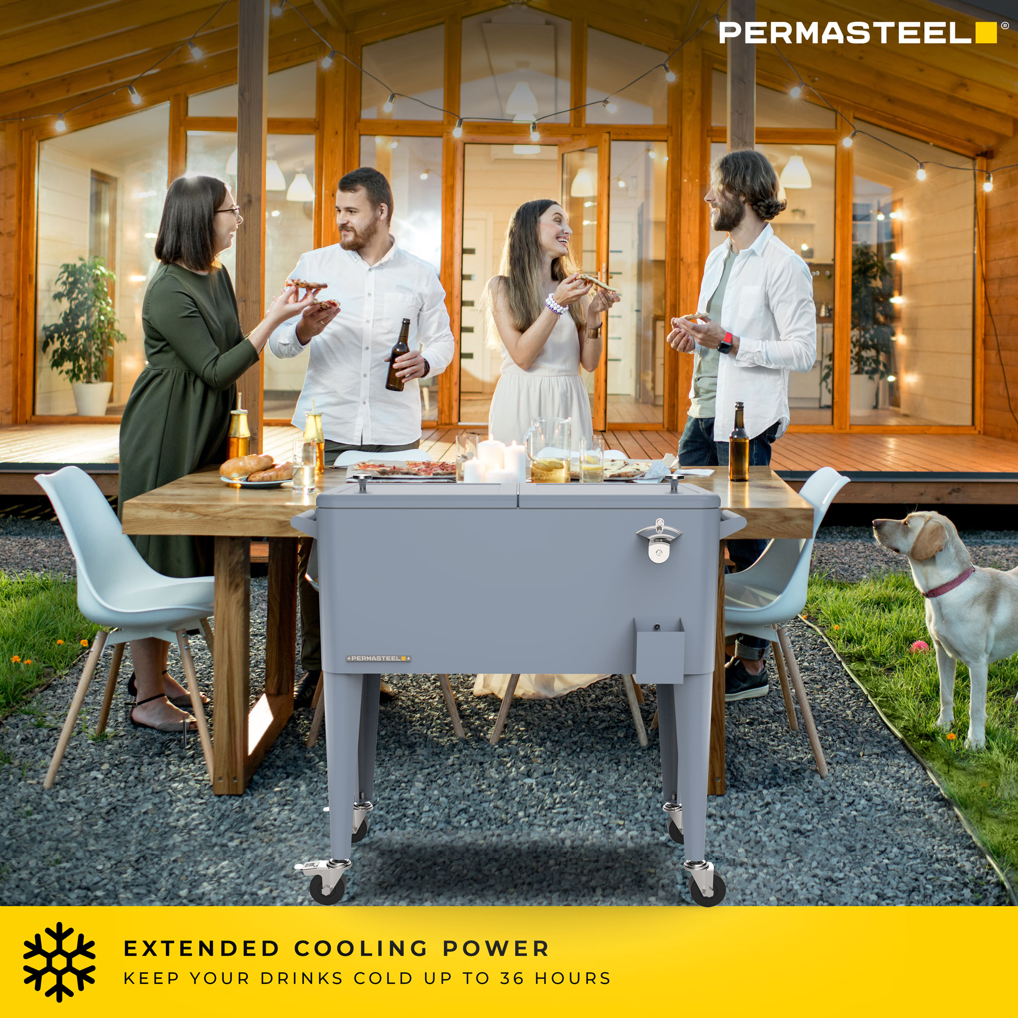 Permasteel PS-203 BLUE Beverage-Coolers - View #4