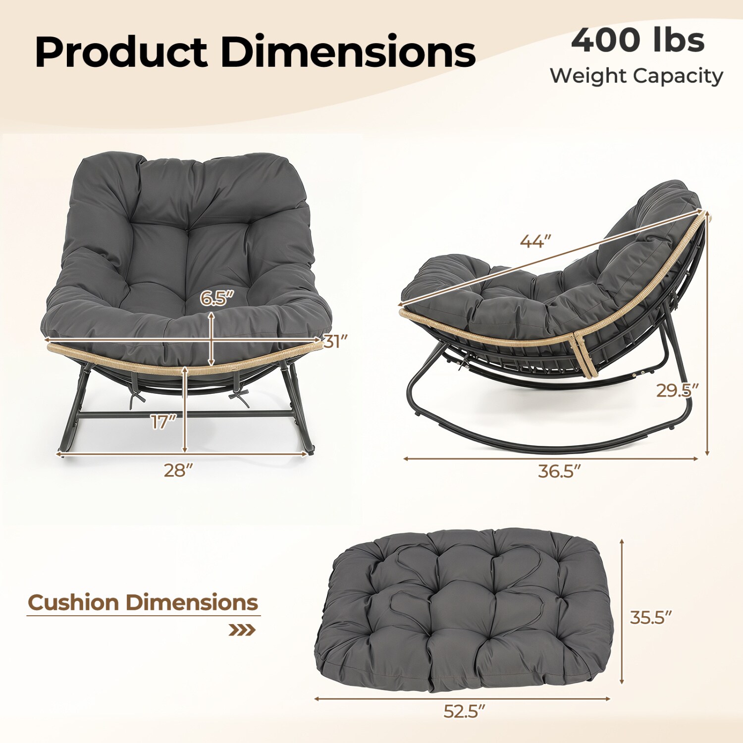 Slickblue D-CO-RG62267WH Patio-Chairs - View #3