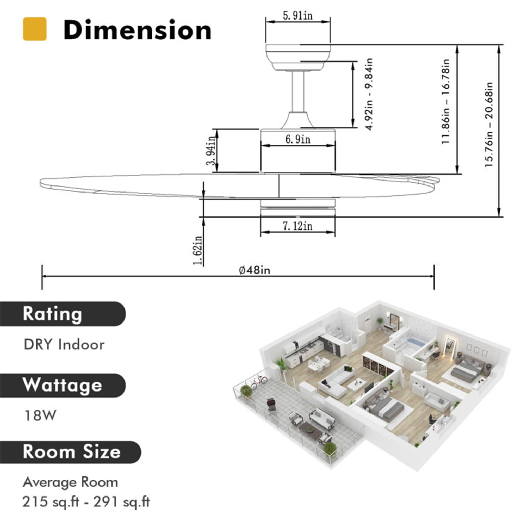 BABOOM BOM-80US-SL-CO Ceiling-Fans - View #3