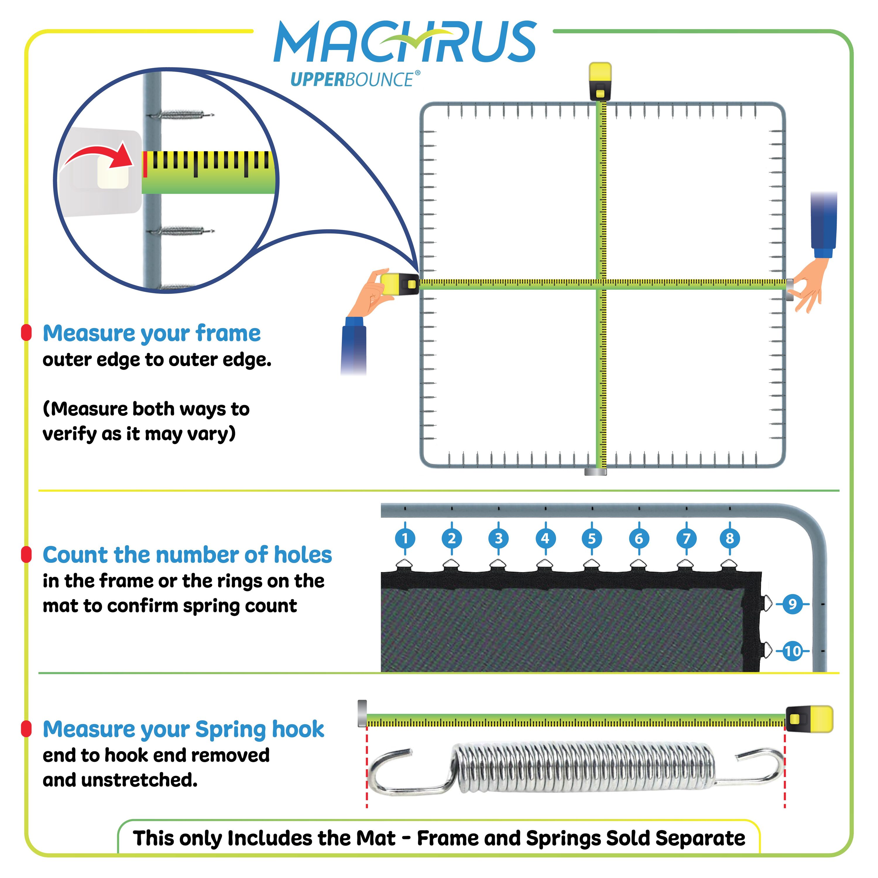 UpperBounce UBMATSQ-13 Trampoline-Accessories - View #3