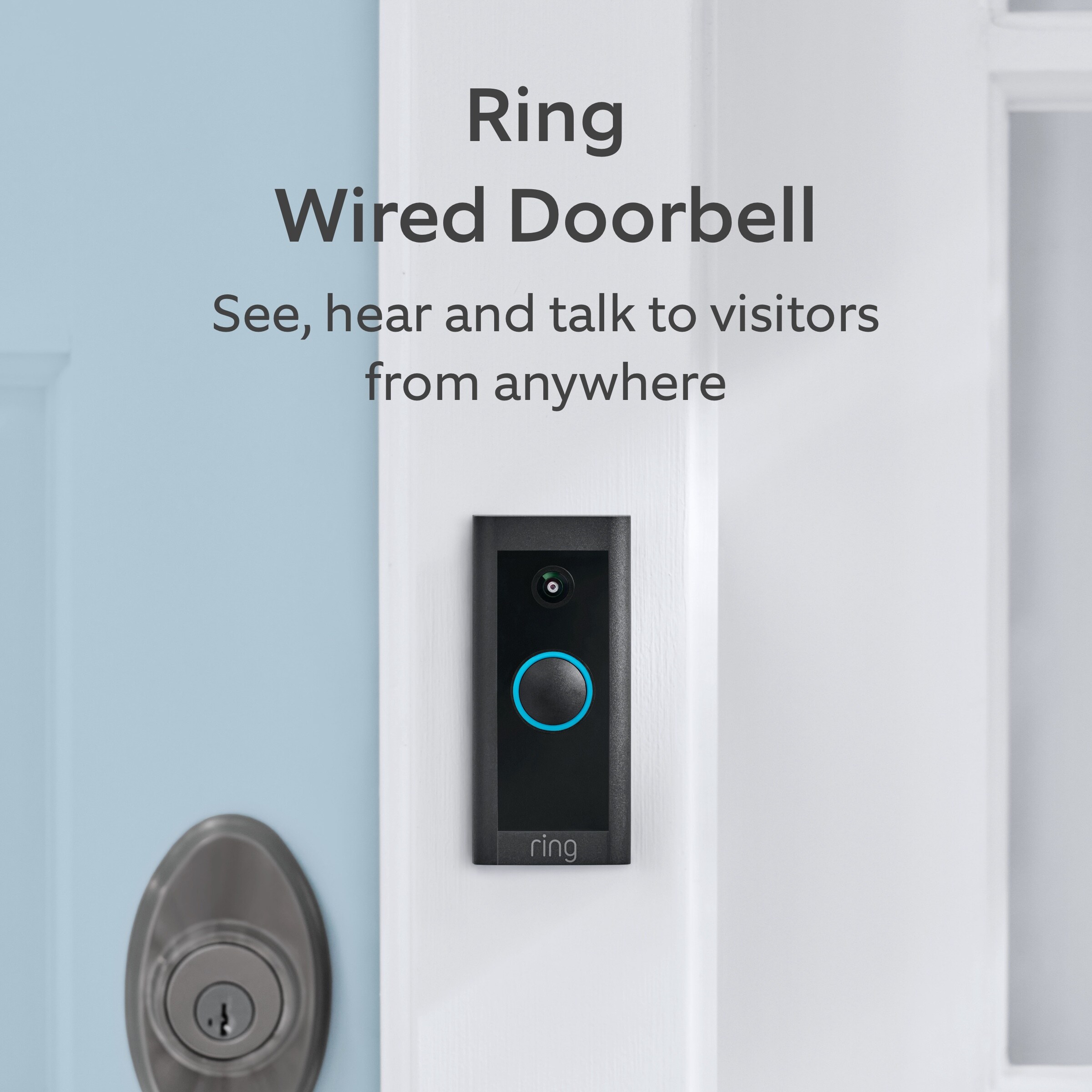 Ring Video Doorbell Wired - Smart WiFi Doorbell Camera with 2-Way Talk, Night Vision and Motion Detection